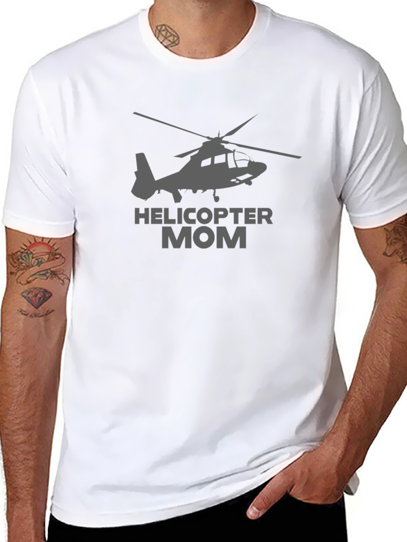 Helicopter Mom Graphic Tee - Black