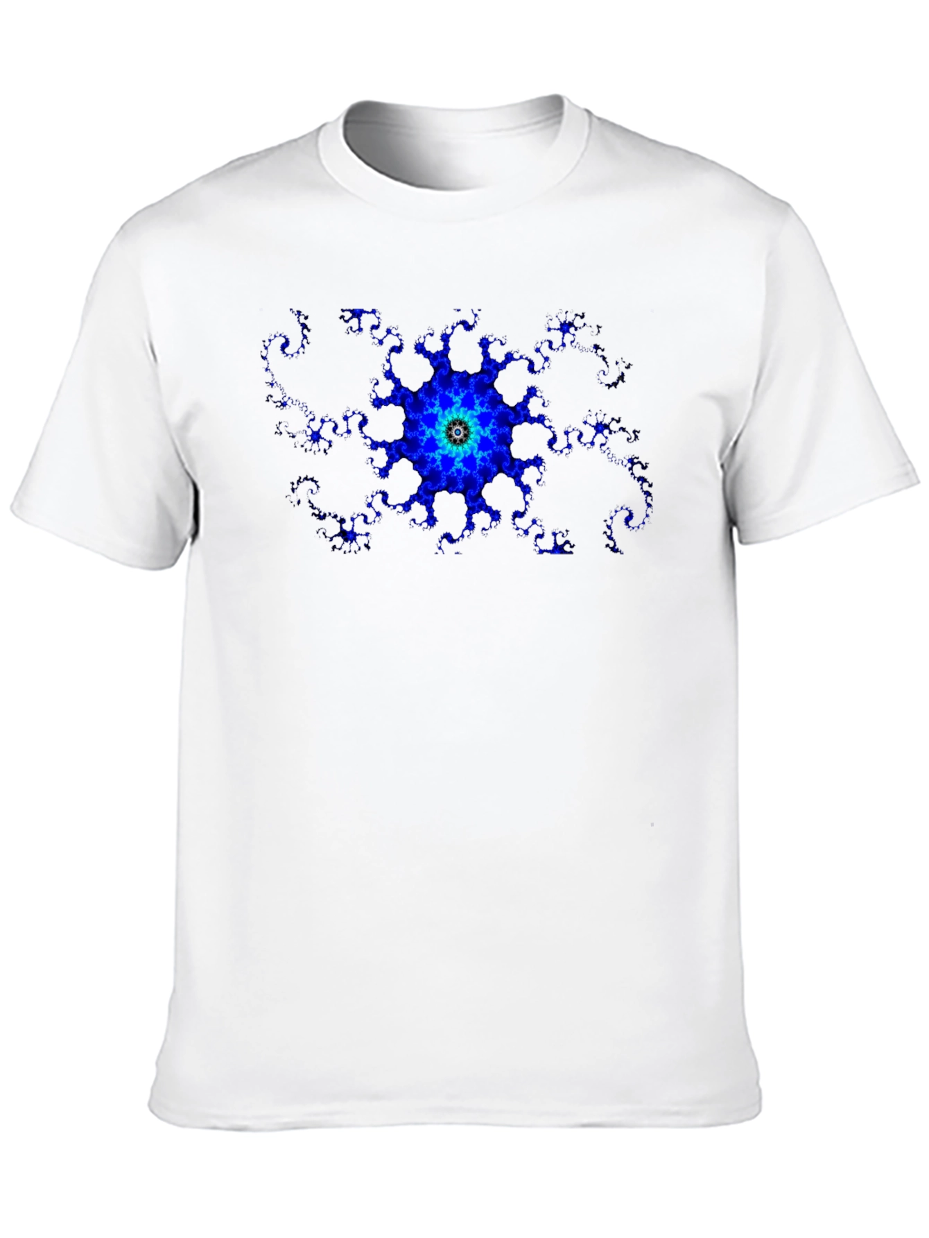 Fractal Bloom Black T-Shirt