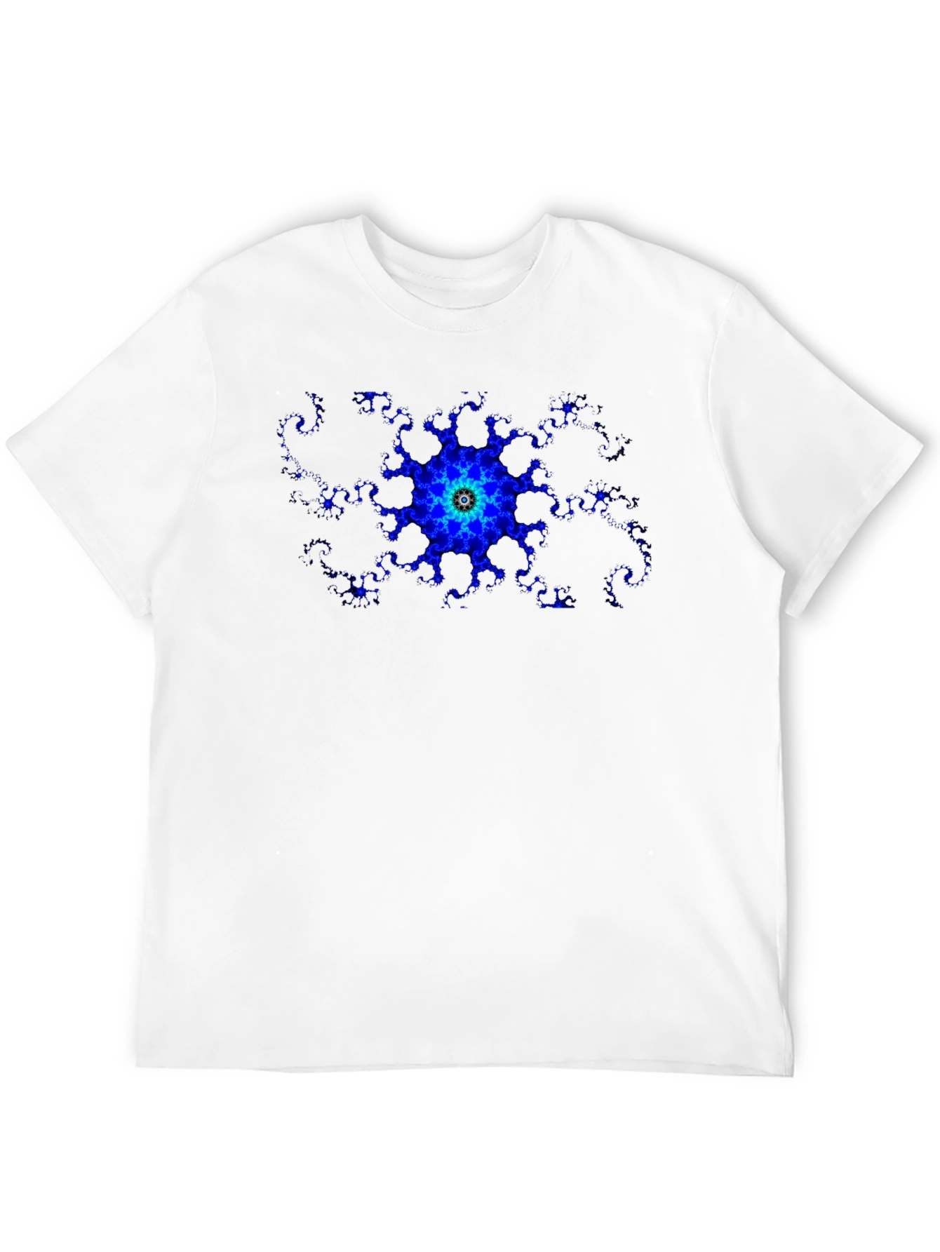 Fractal Bloom Black T-Shirt