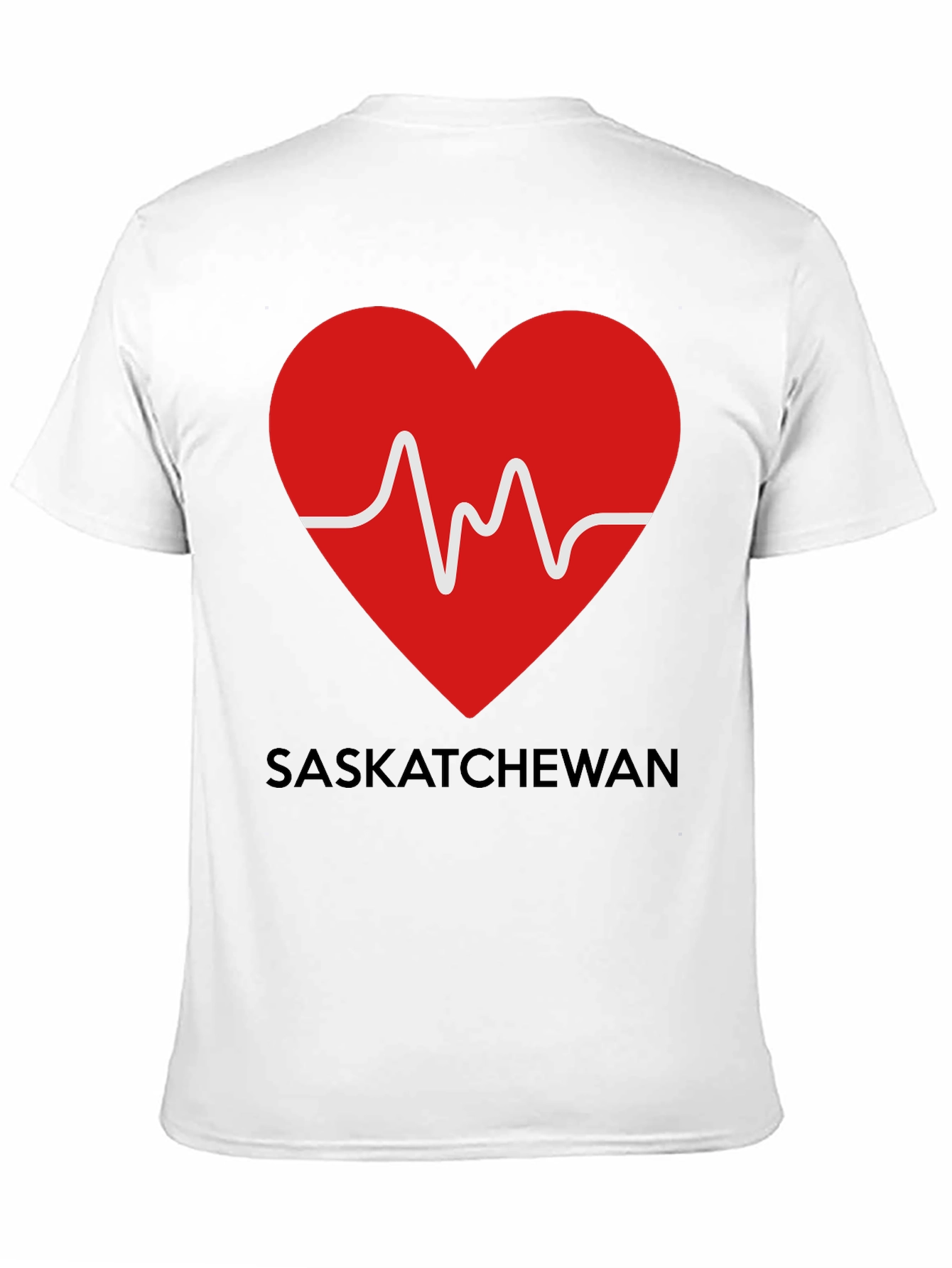 Saskatchewan Heartbeat Graphic Tee - Love SK T-Shirt