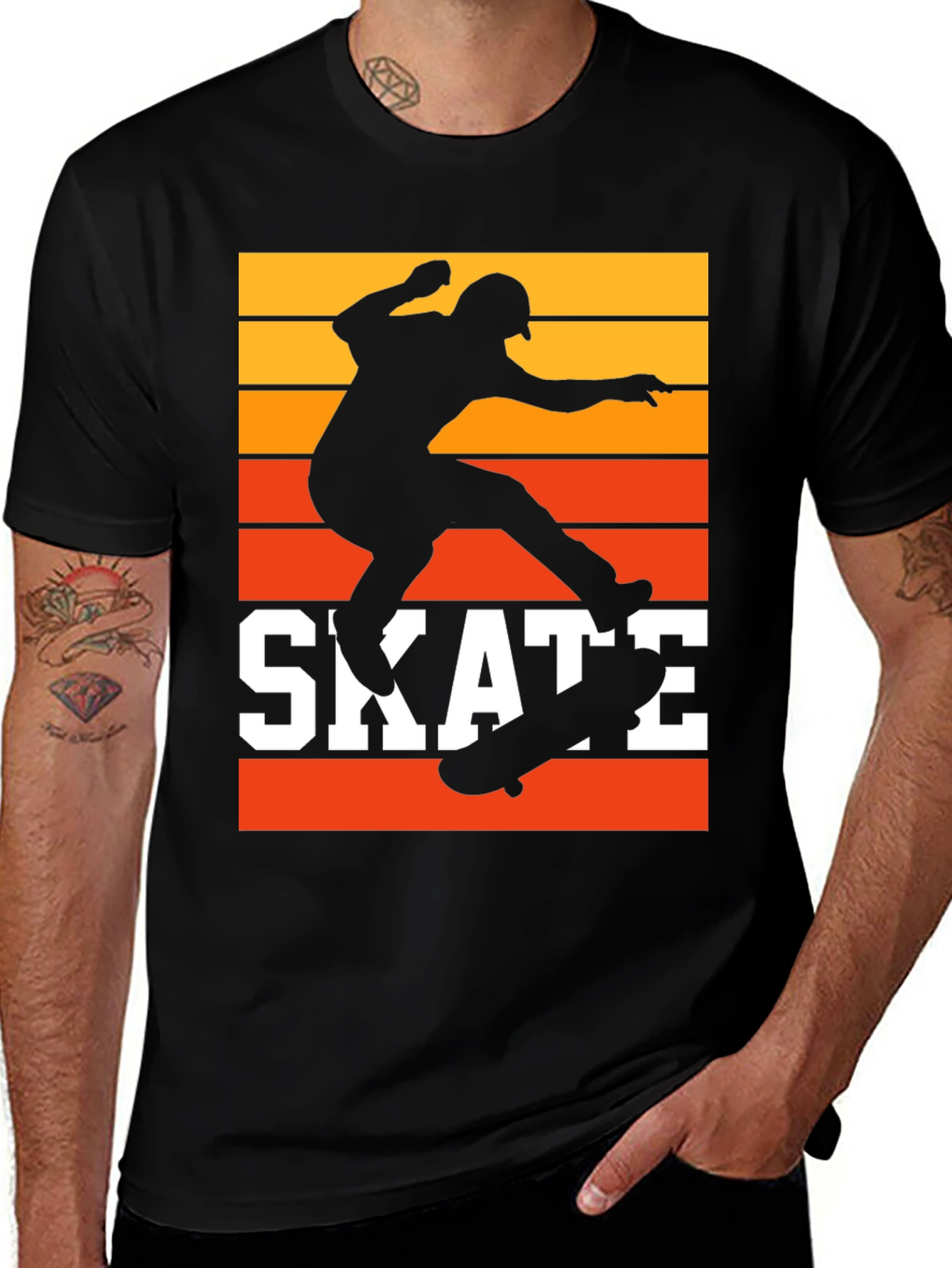 Retro Skate T-Shirt - Cool Skater Design