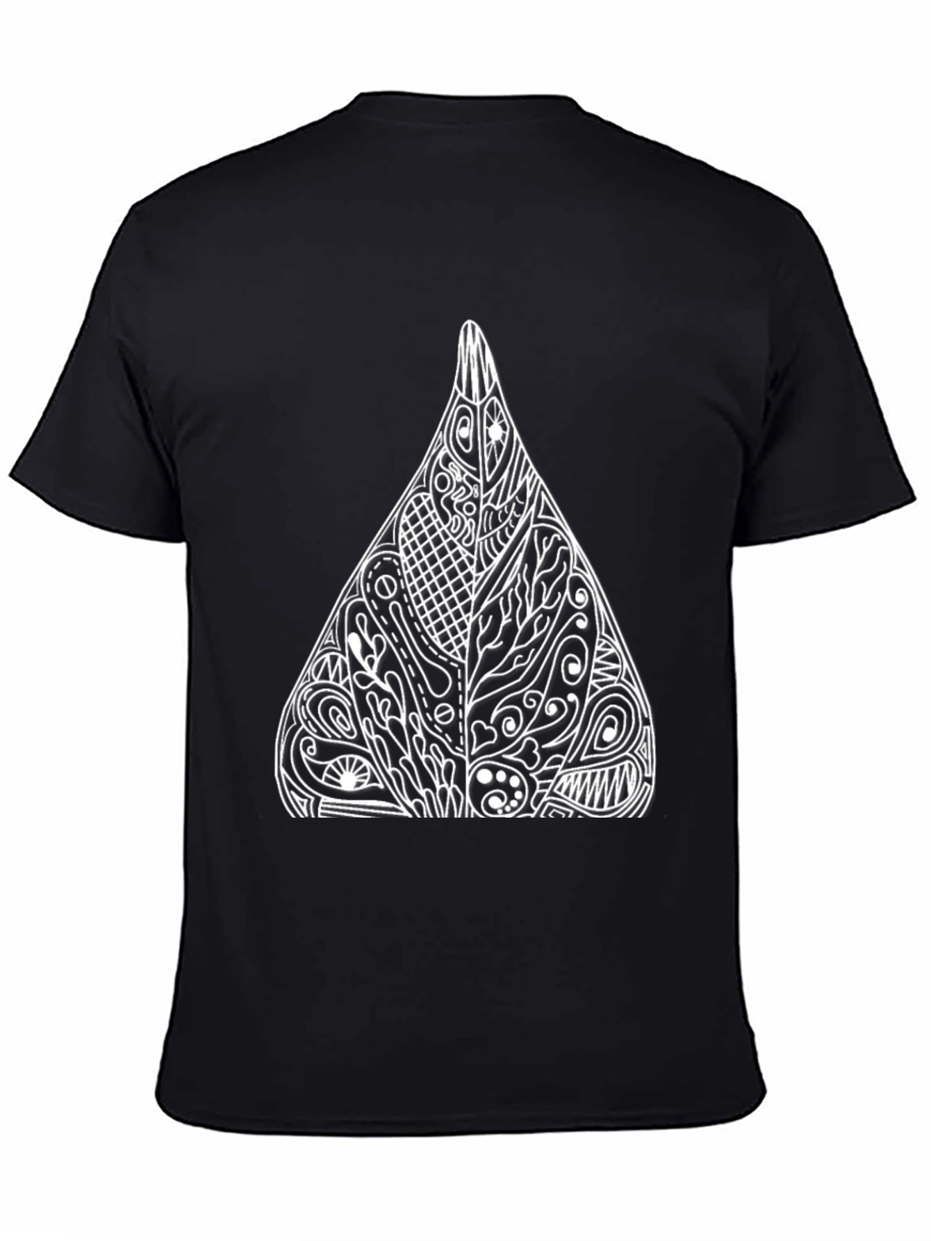 Abstract Design Black T-Shirt