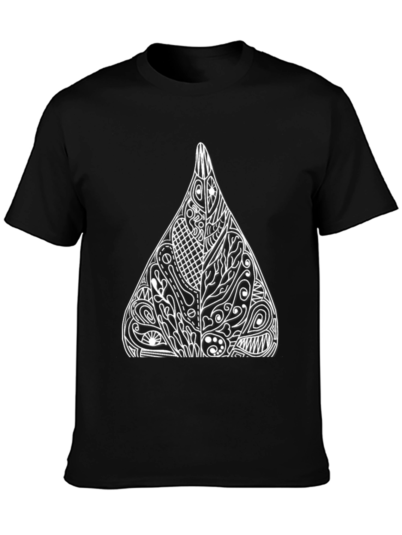 Abstract Design Black T-Shirt