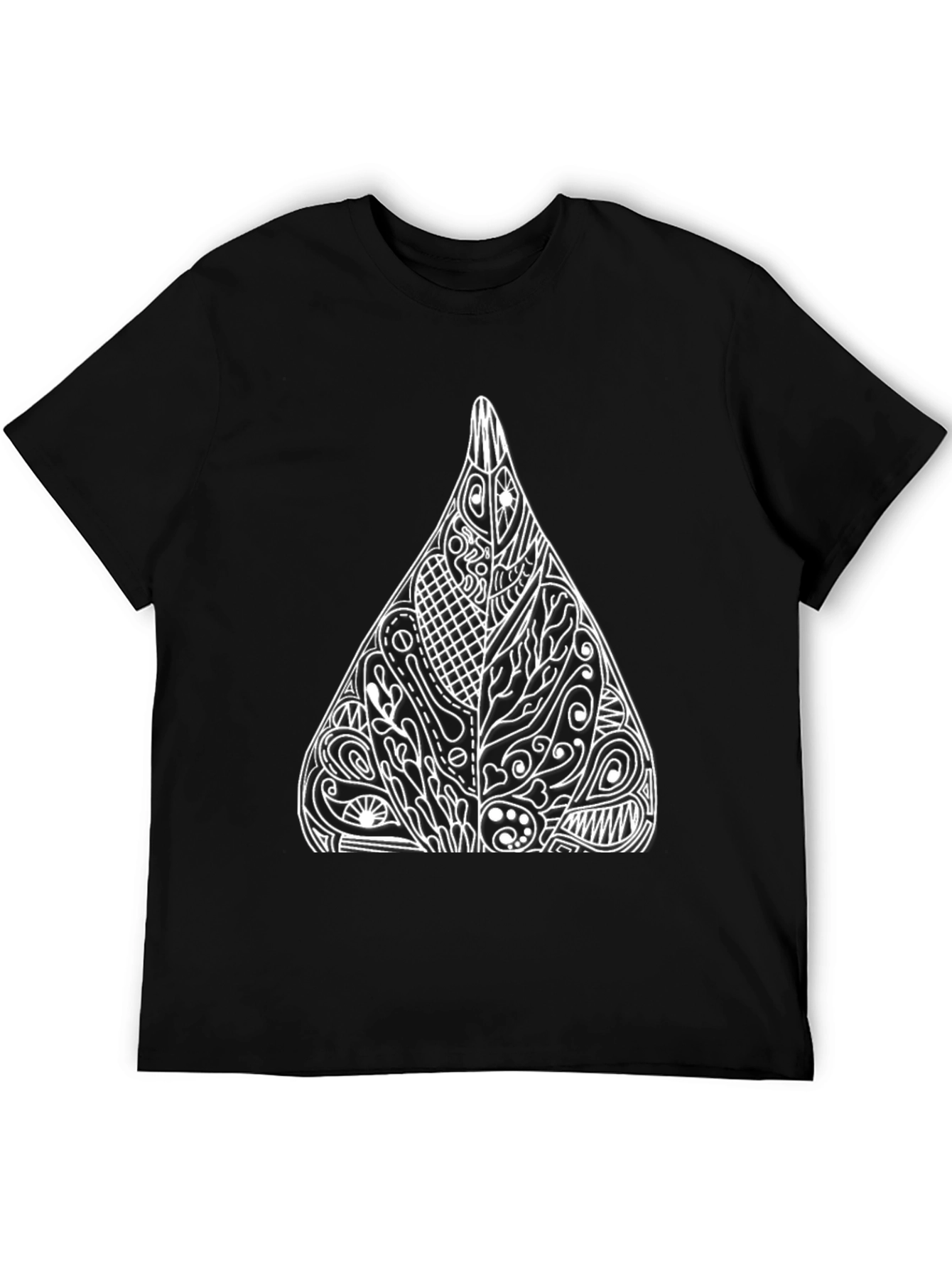 Abstract Design Black T-Shirt