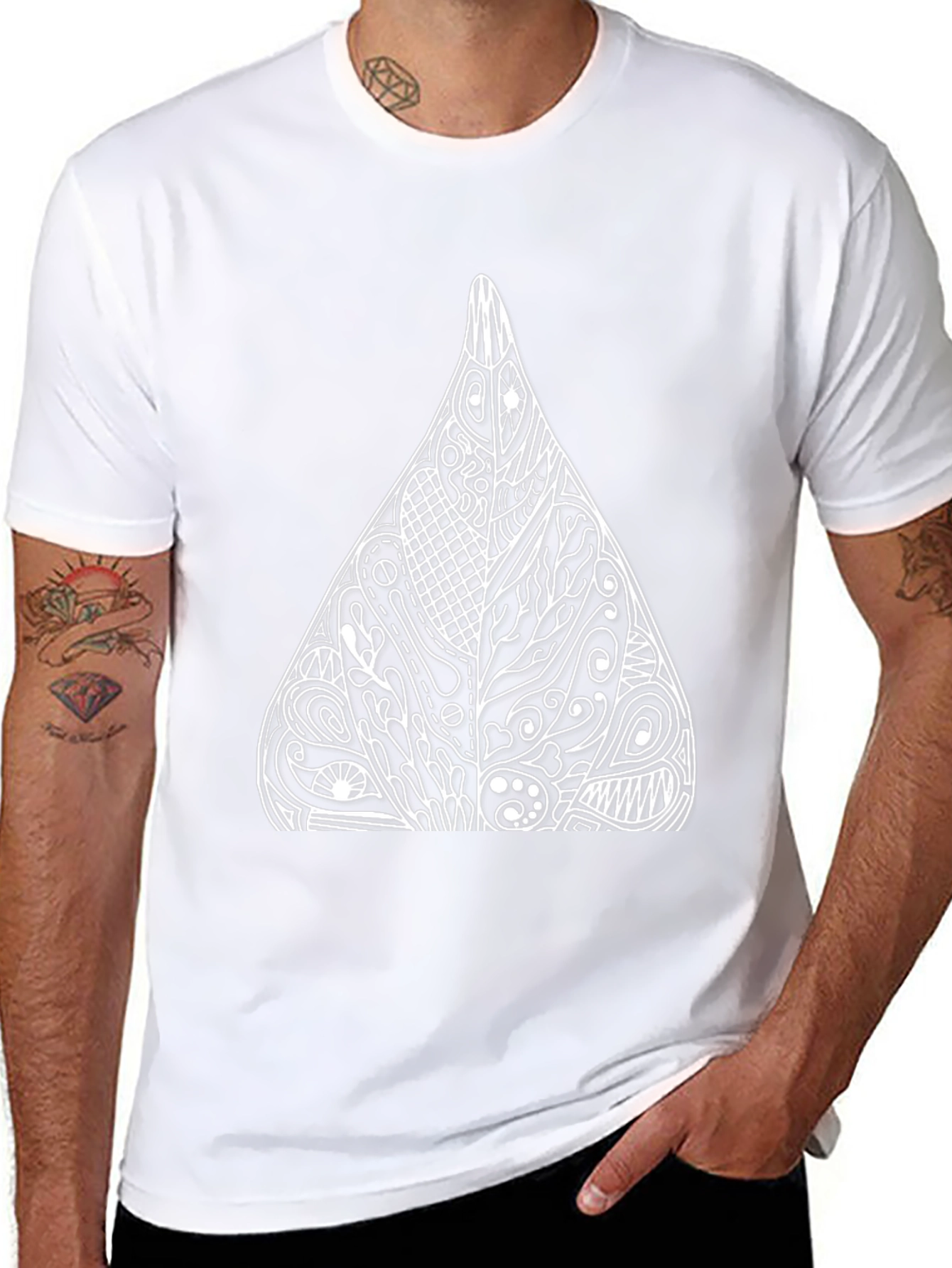 Abstract Design Black T-Shirt