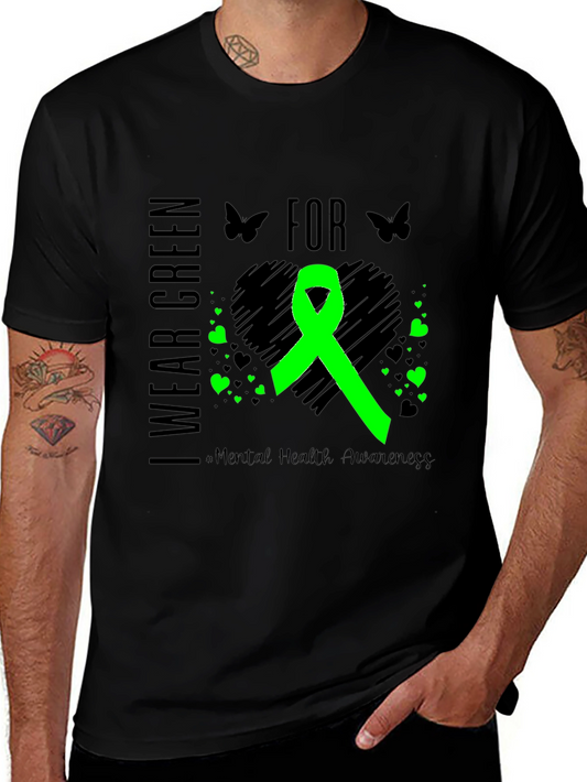 I Wear Green Mental Health Awareness T-Shirt