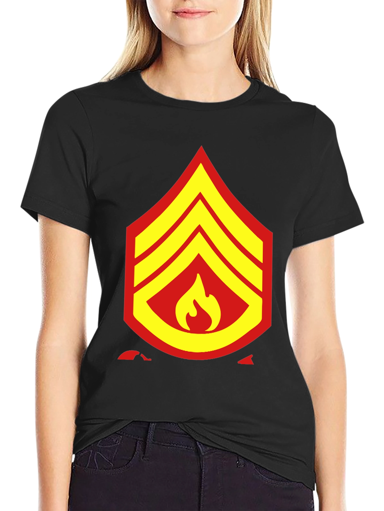 USMC Firefighter T-Shirt - Bold Graphic Tee