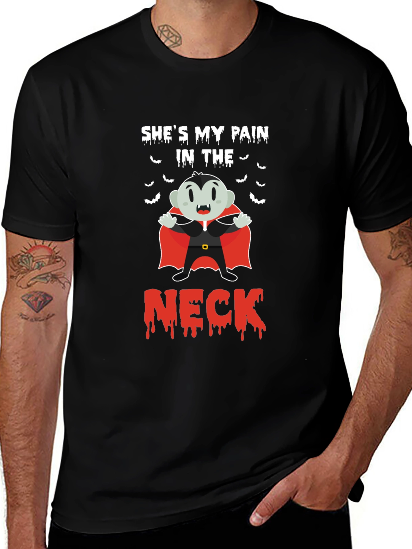 Shes My Pain in the Neck Halloween T-Shirt