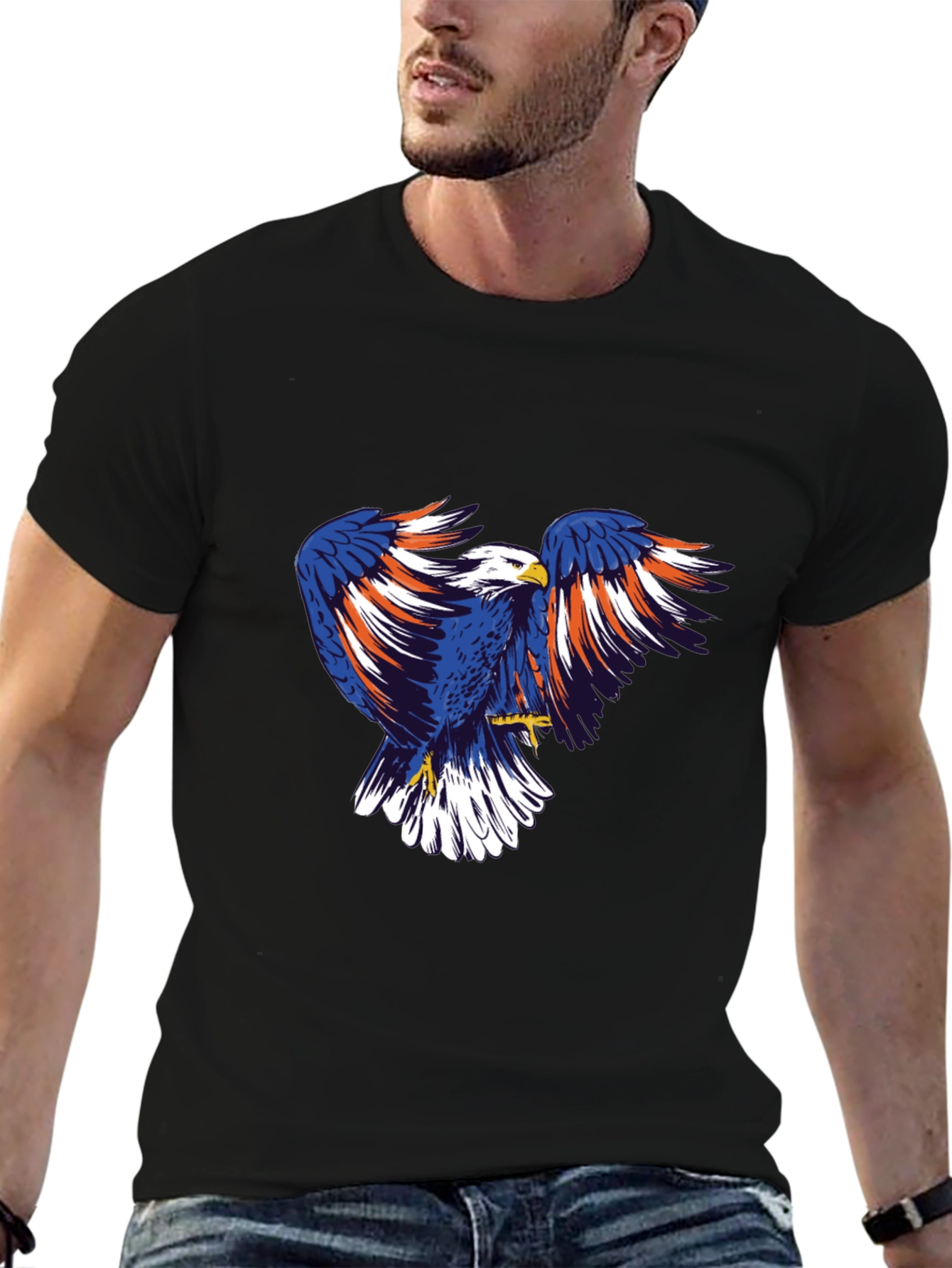Bold Eagle Graphic Tee - Patriotic American Pride!