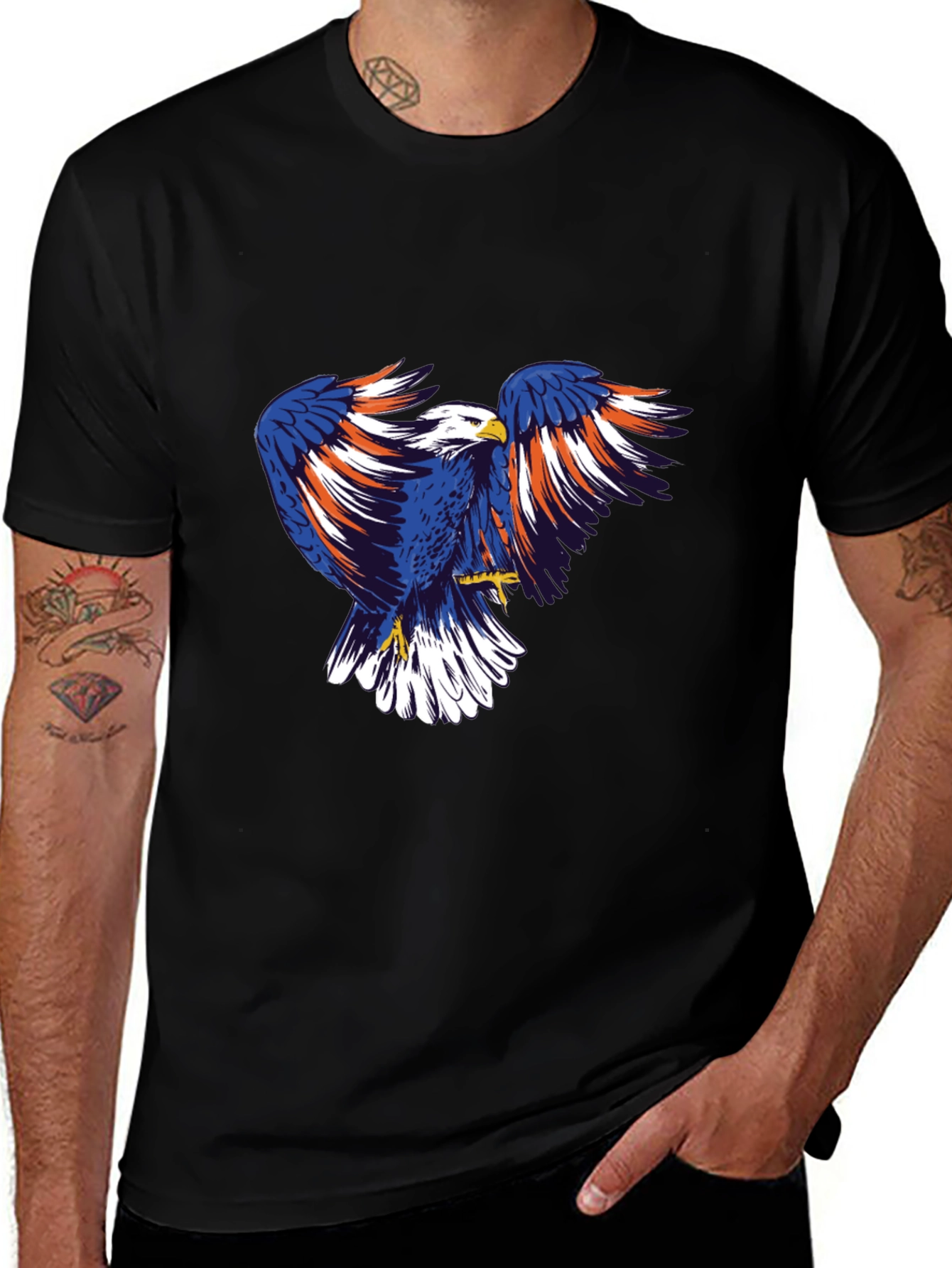 Bold Eagle Graphic Tee - Patriotic American Pride!