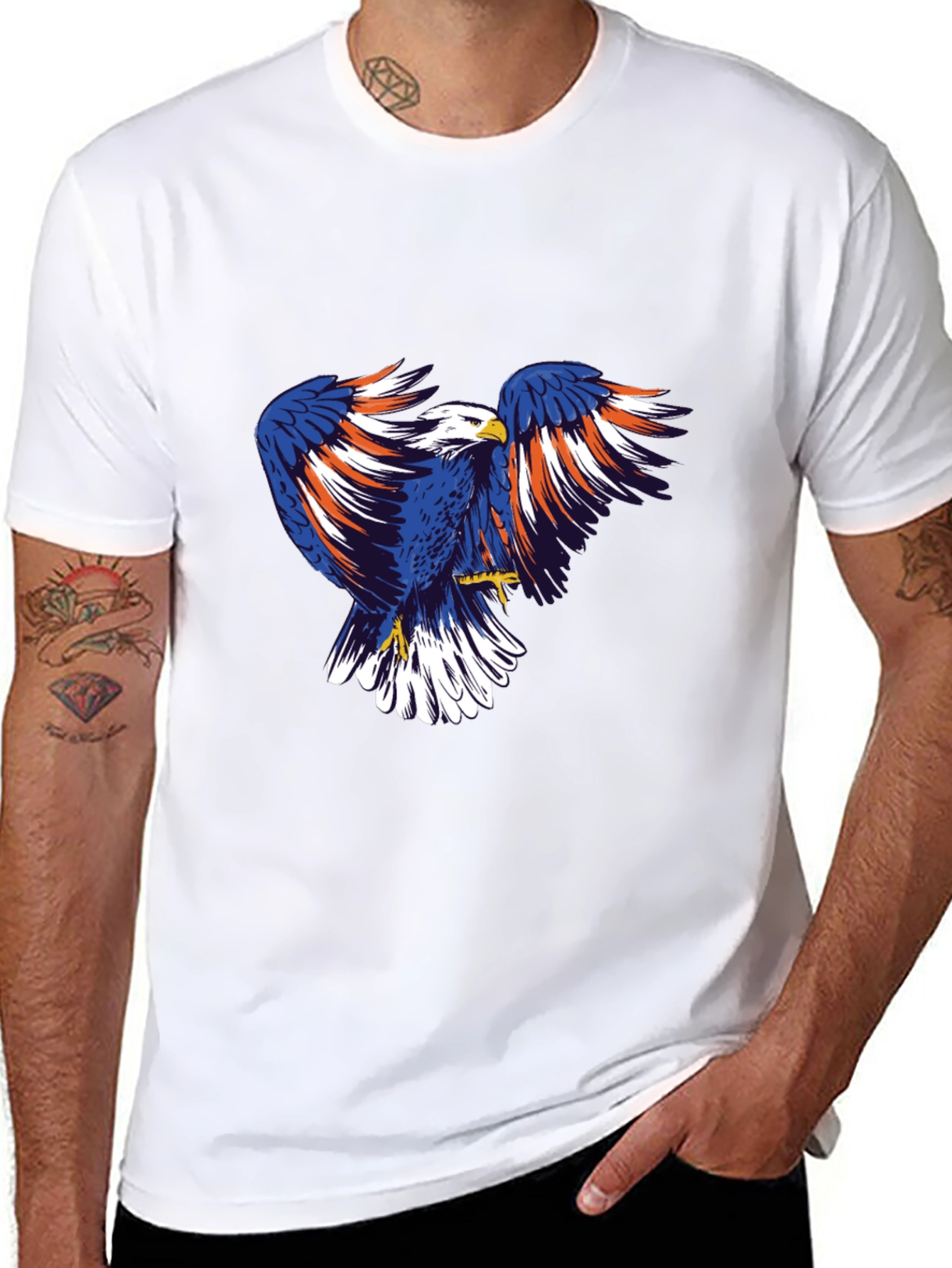 Bold Eagle Graphic Tee - Patriotic American Pride!