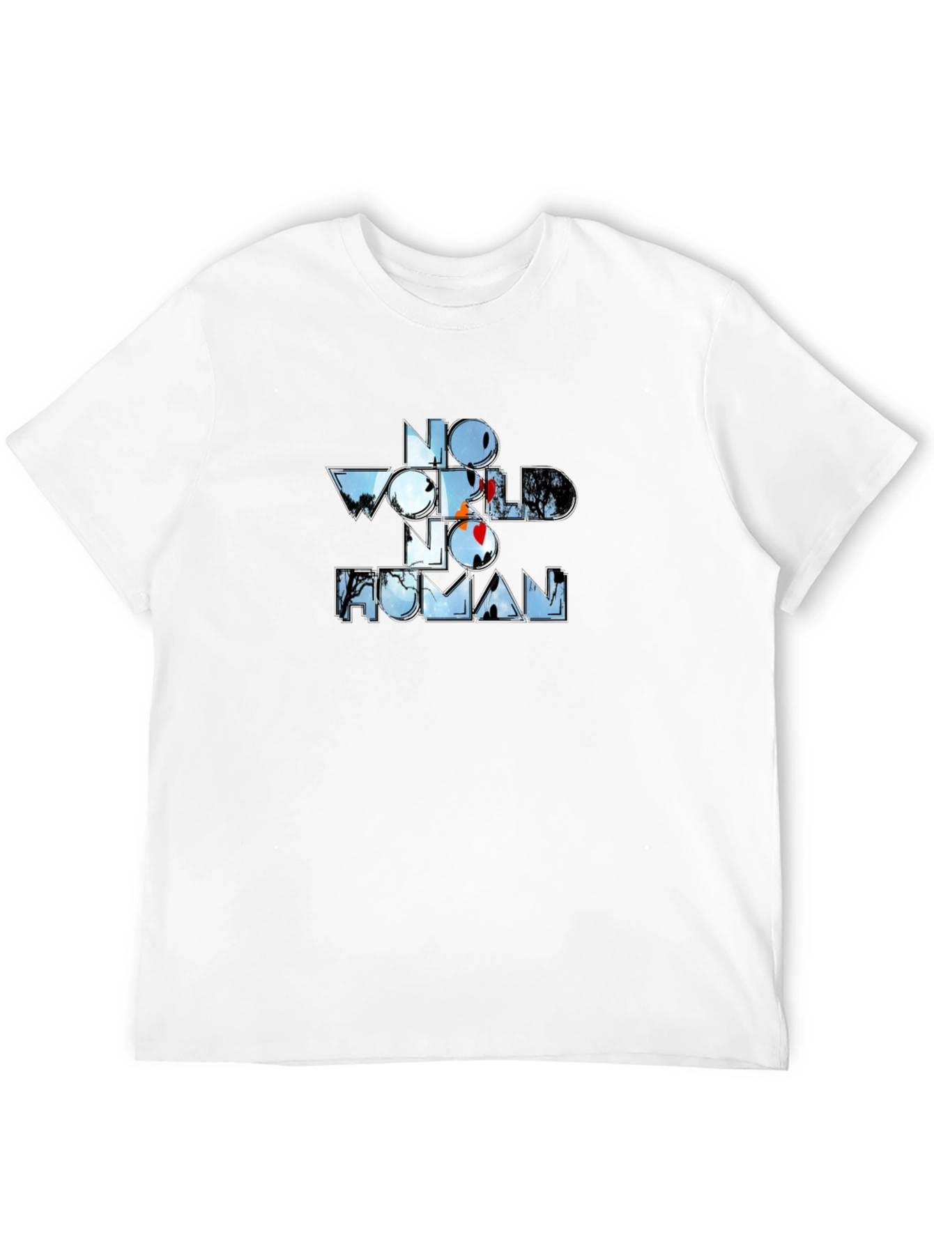 No World No Human Graphic Tee - Black