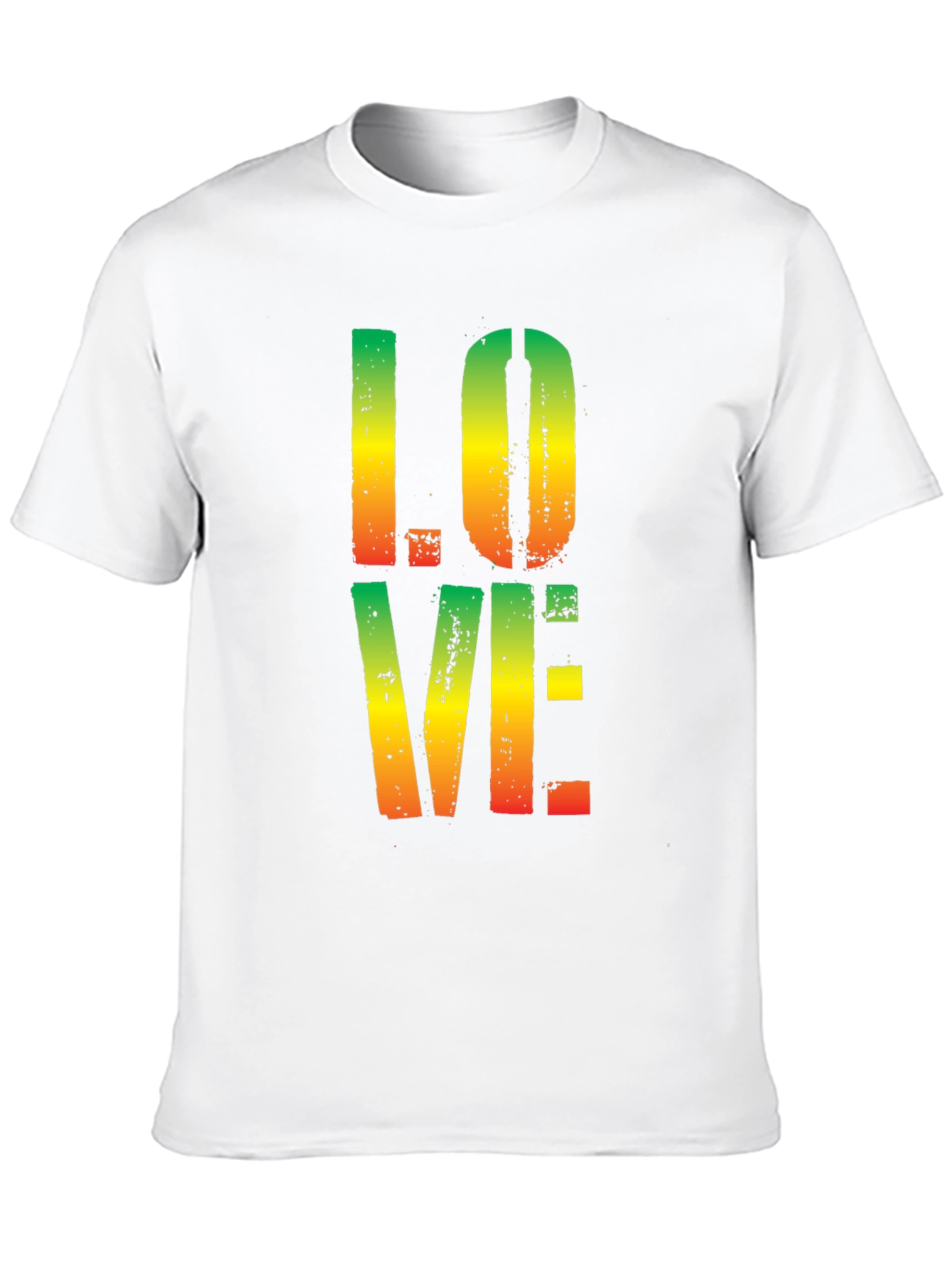 Rasta LOVE T-Shirt - Black Cotton Tee