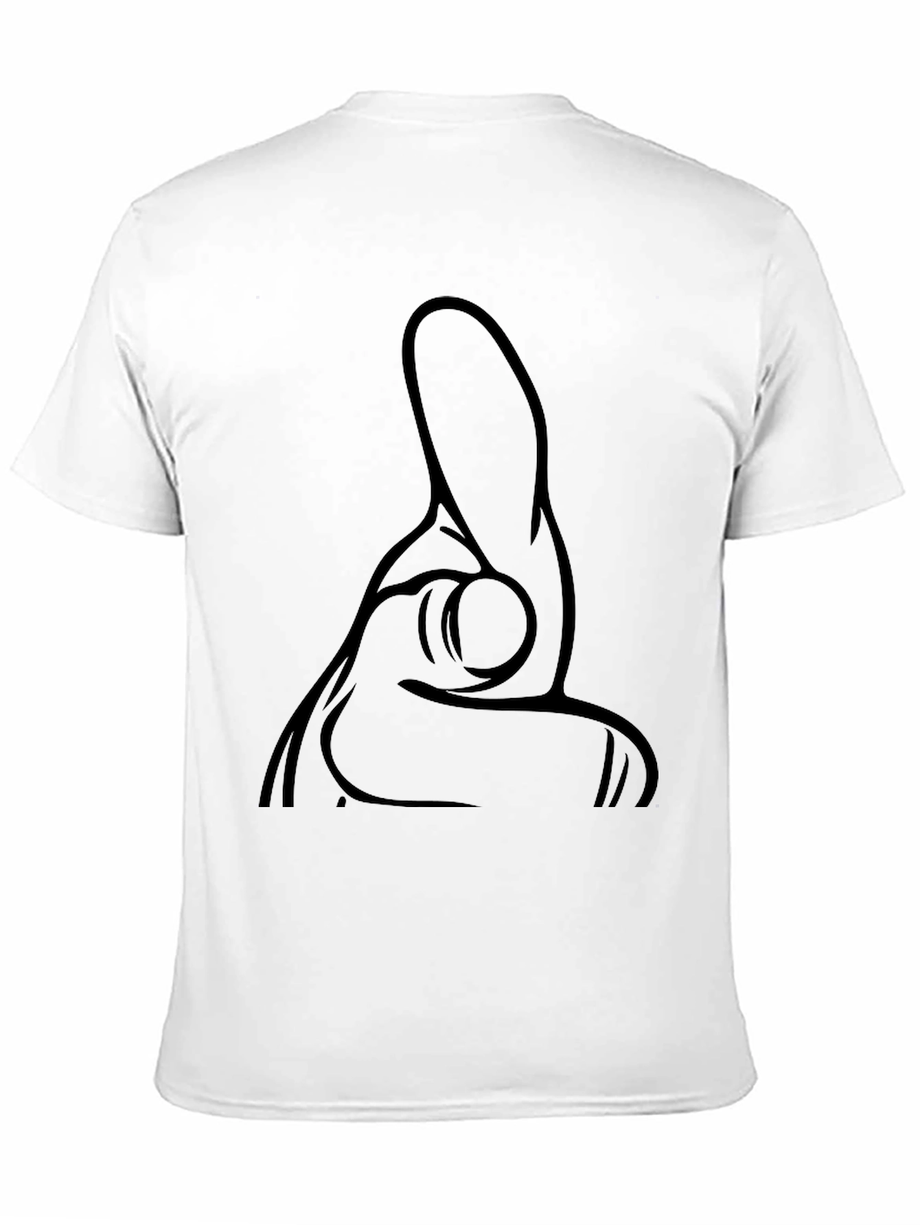 Pointing Hand Gesture Black T-Shirt