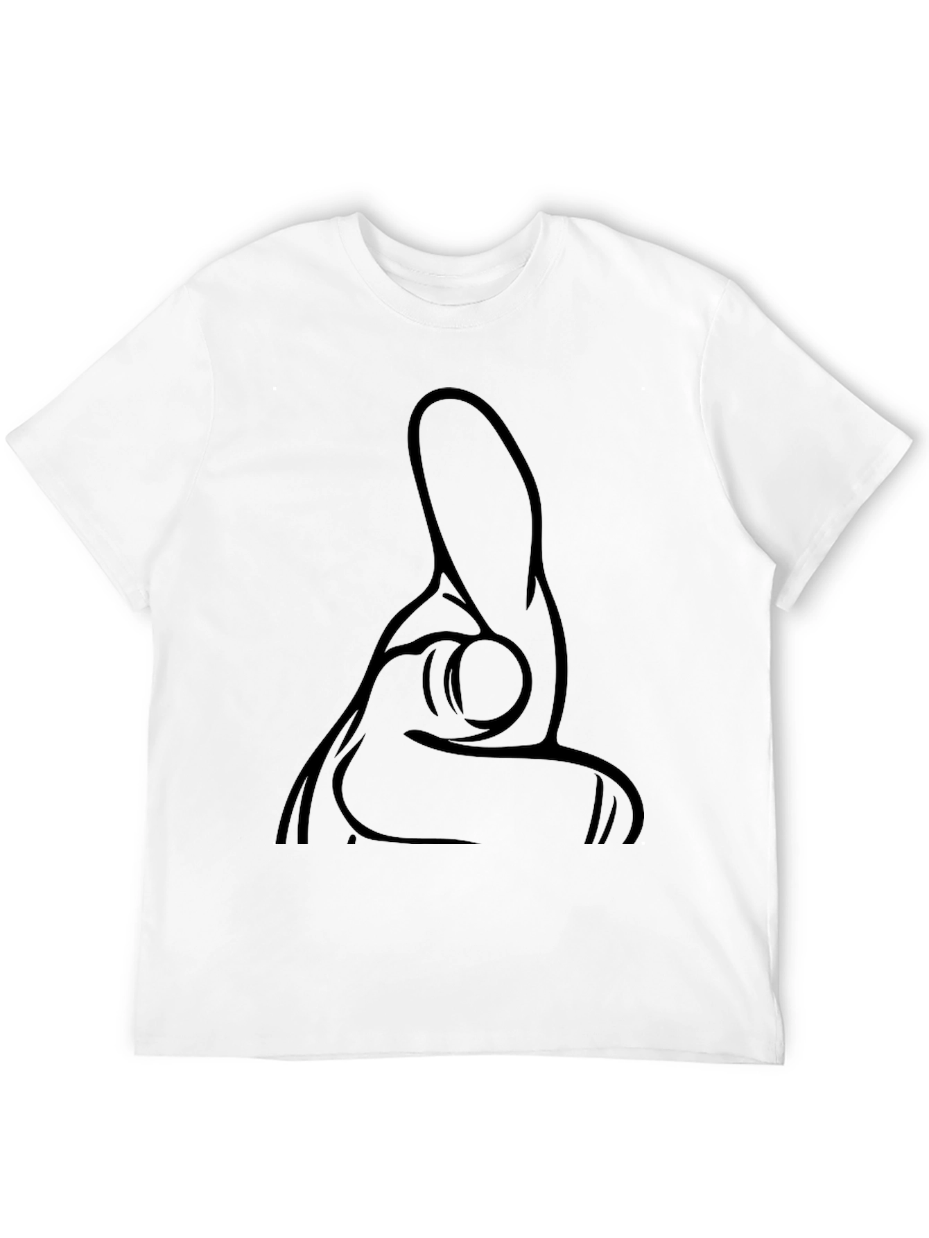 Pointing Hand Gesture Black T-Shirt
