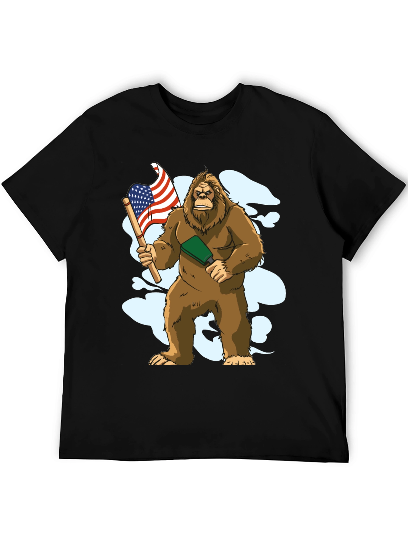 Bigfoot USA Flag T-Shirt