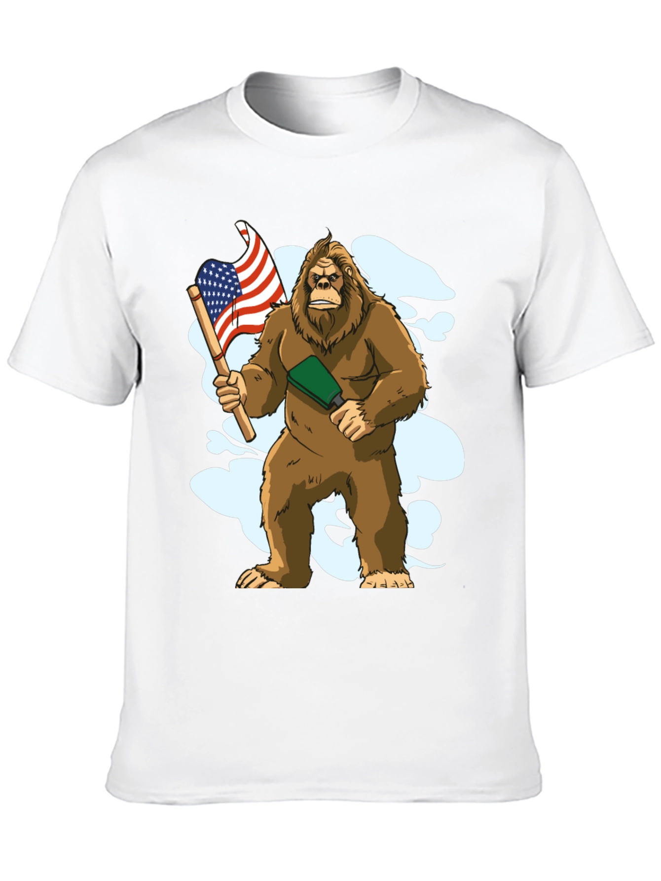 Bigfoot USA Flag T-Shirt