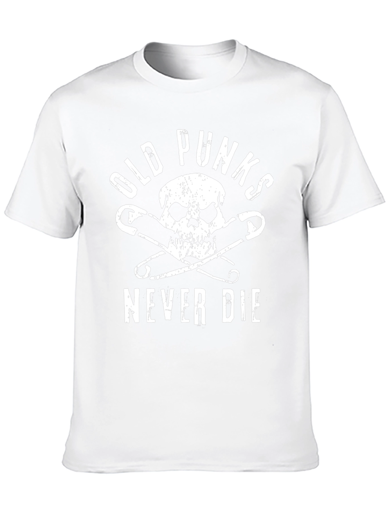 Old Punks Never Die Graphic T-Shirt - Black