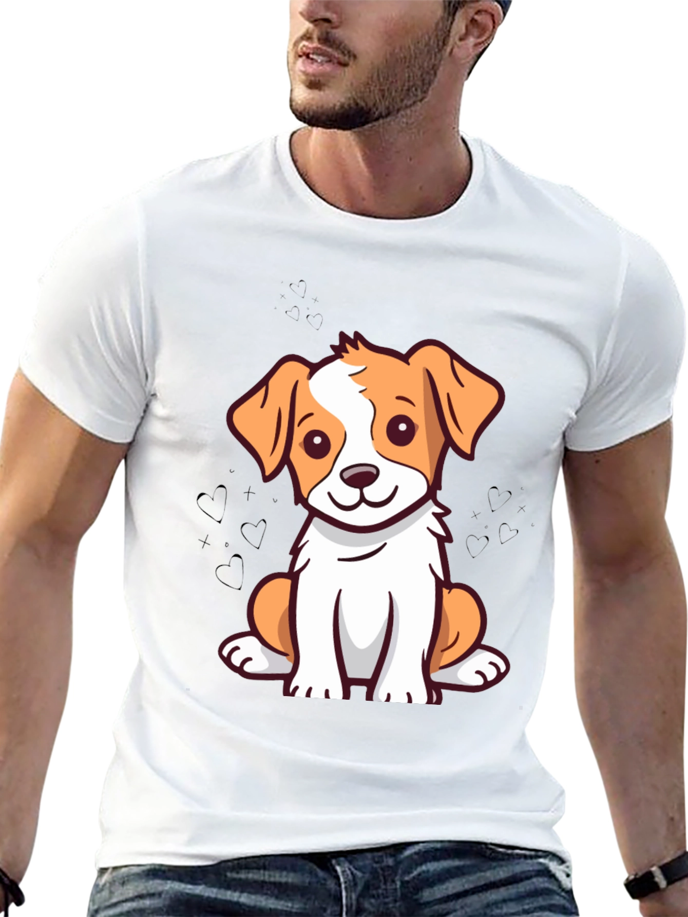 Cute Dog Graphic T-Shirt - Unisex Casual Wear