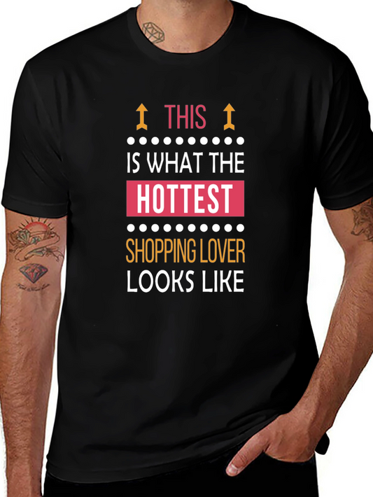 Hottest Shopping Lover T-Shirt - Black