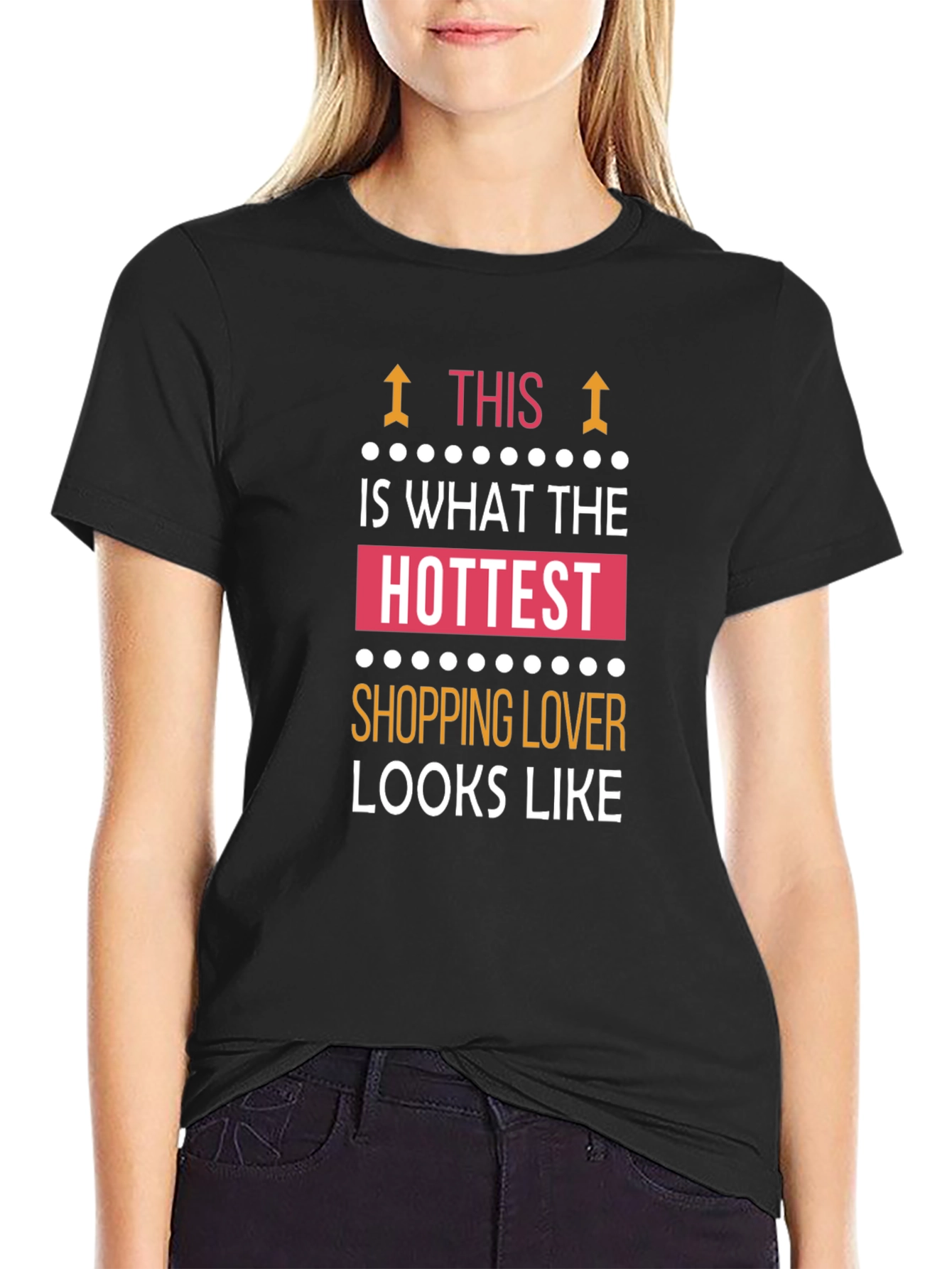 Hottest Shopping Lover T-Shirt - Black