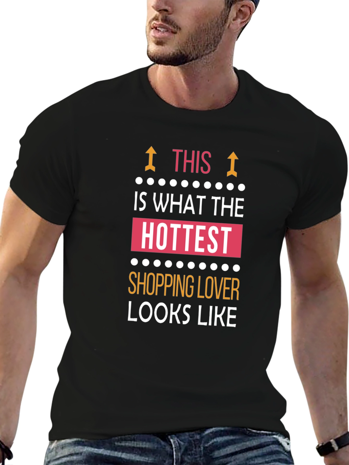 Hottest Shopping Lover T-Shirt - Black