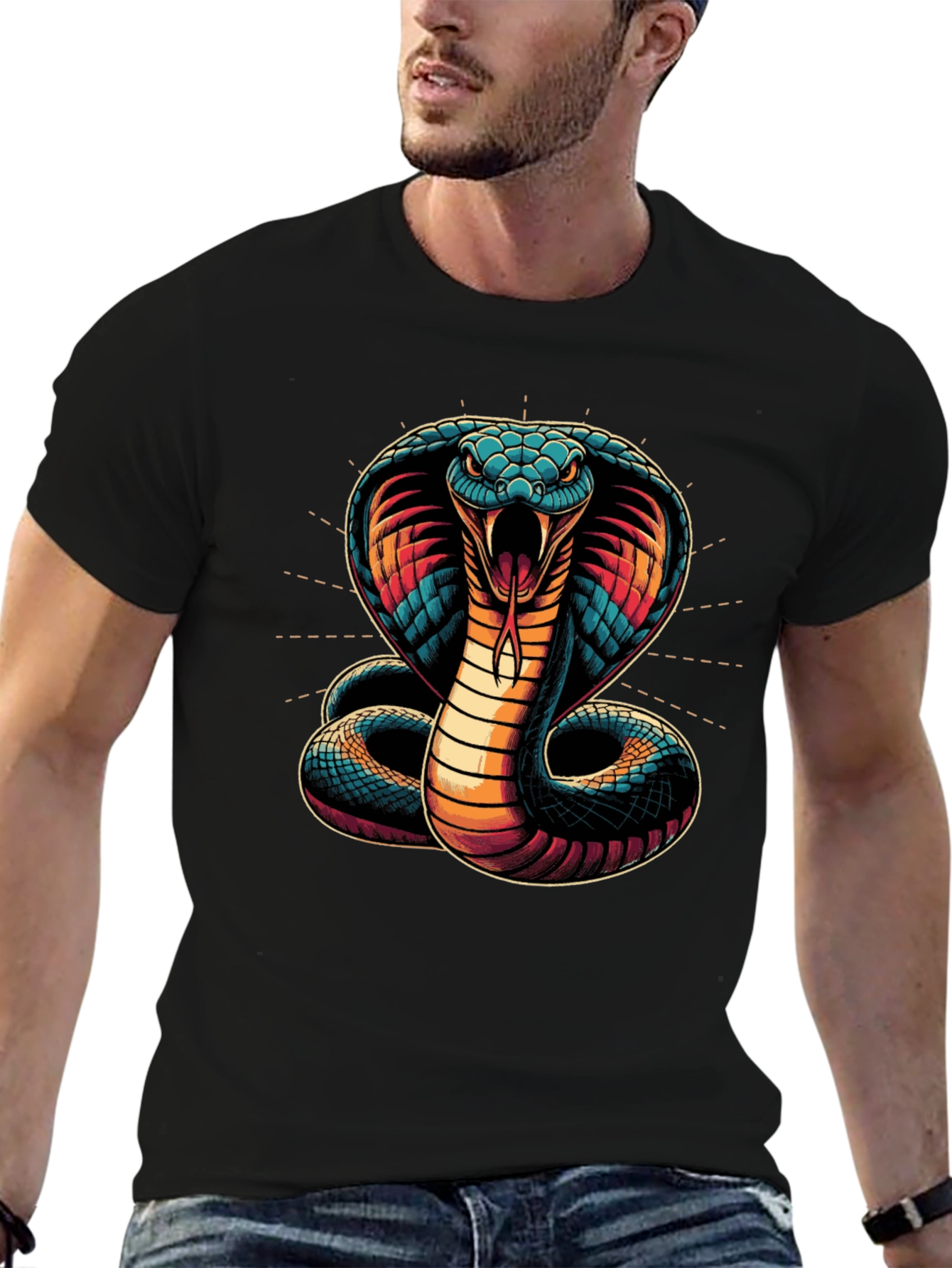 Cobra Graphic Tee - Mens Black T-Shirt