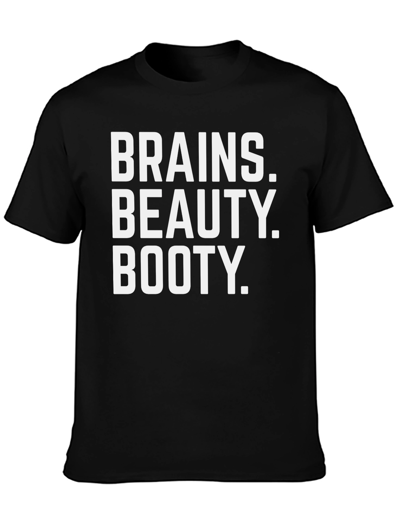 Brains Beauty Booty Graphic Tee - Black