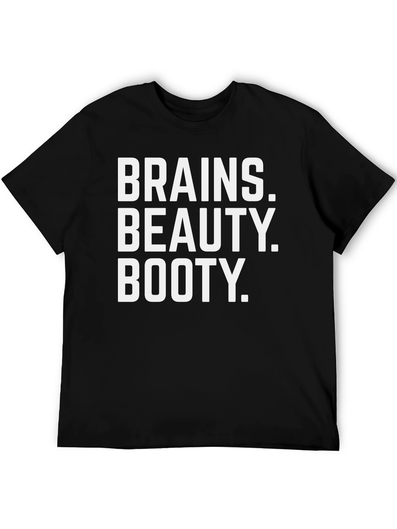 Brains Beauty Booty Graphic Tee - Black