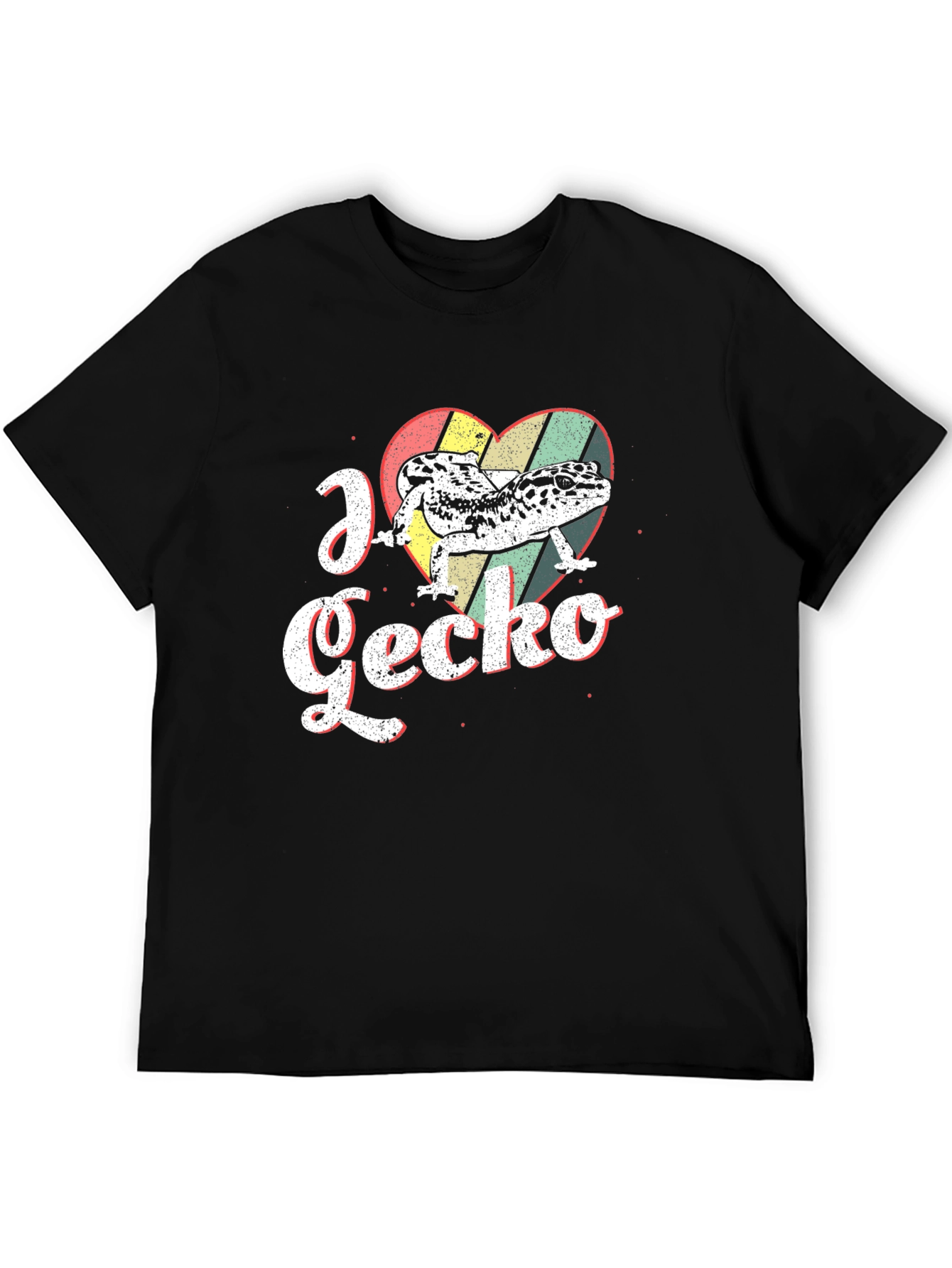I Love Gecko Black T-Shirt
