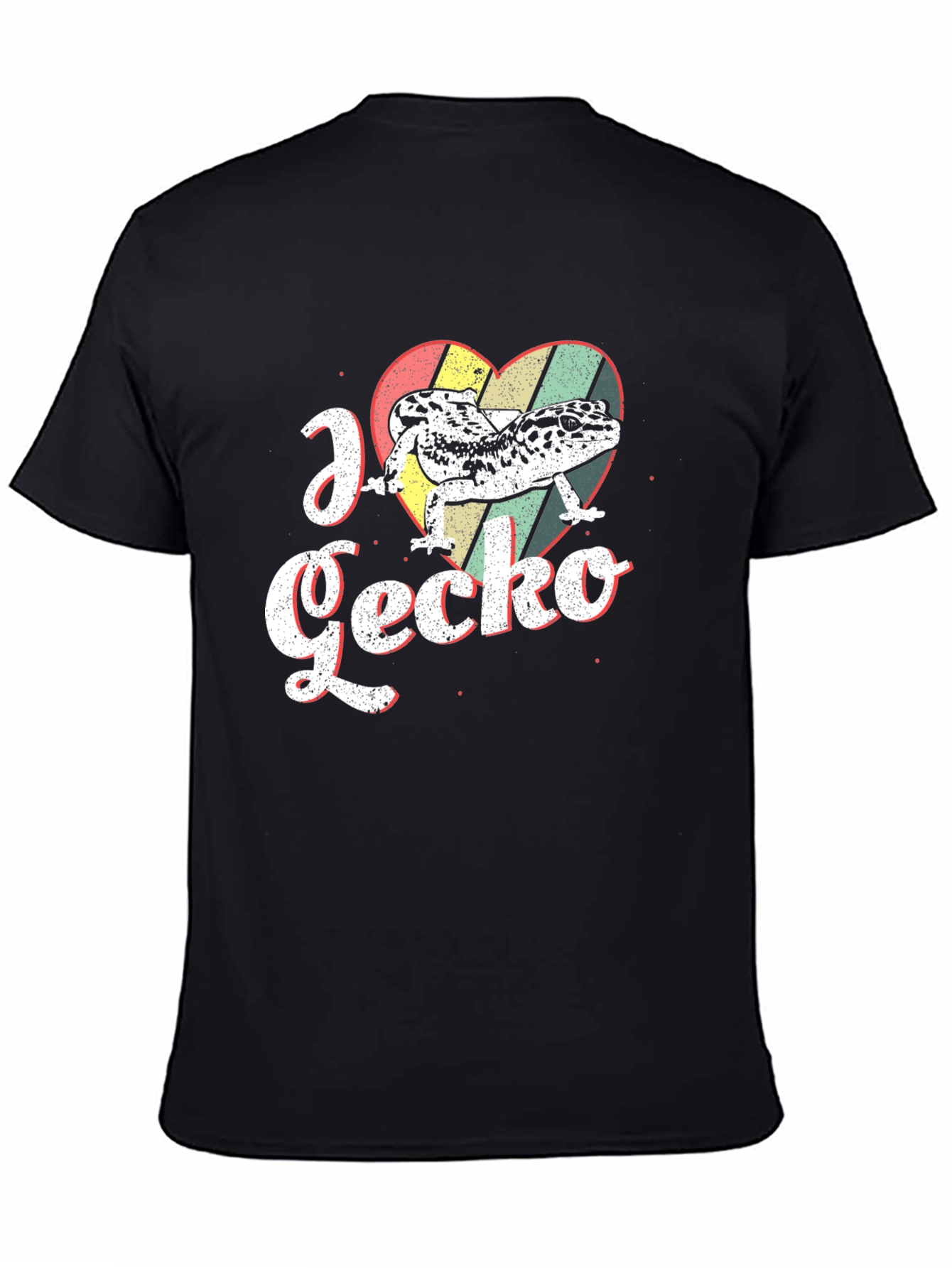 I Love Gecko Black T-Shirt
