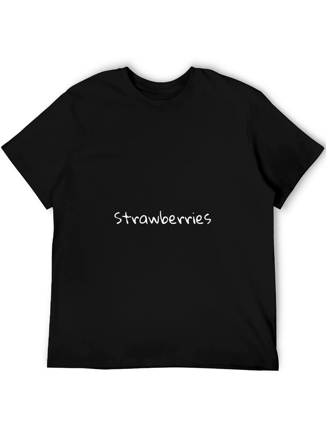 Strawberries Graphic Tee - Black
