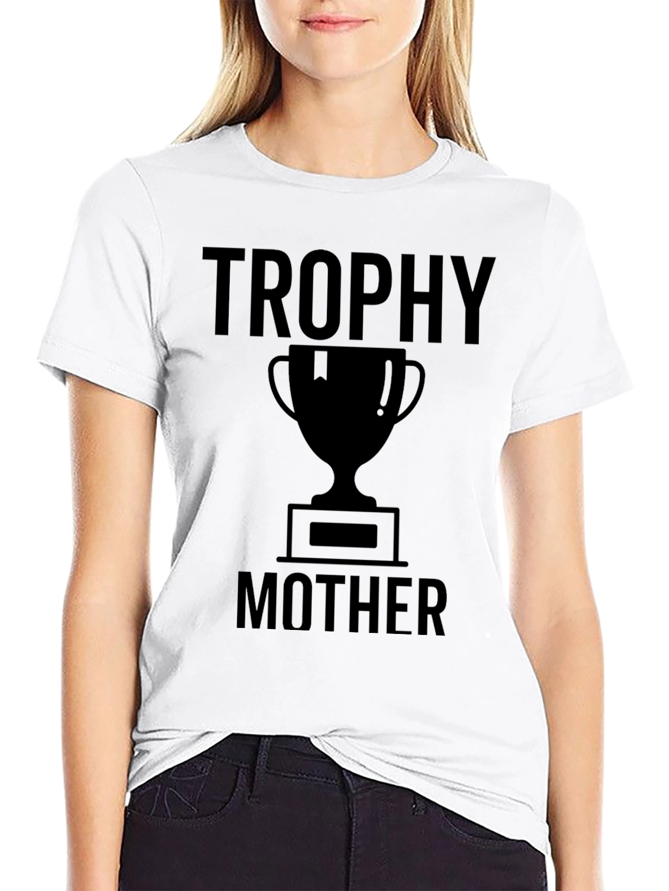 Trophy Mother Graphic Tee - Black Humor T-Shirt