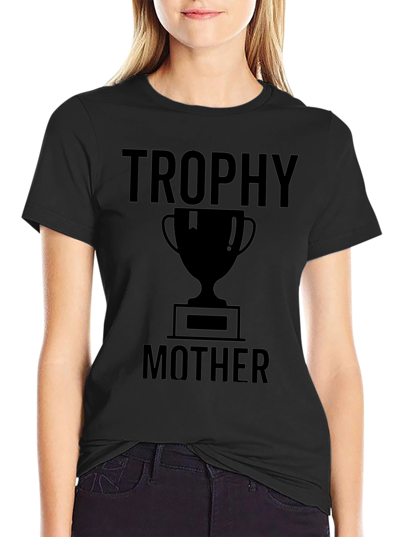 Trophy Mother Graphic Tee - Black Humor T-Shirt