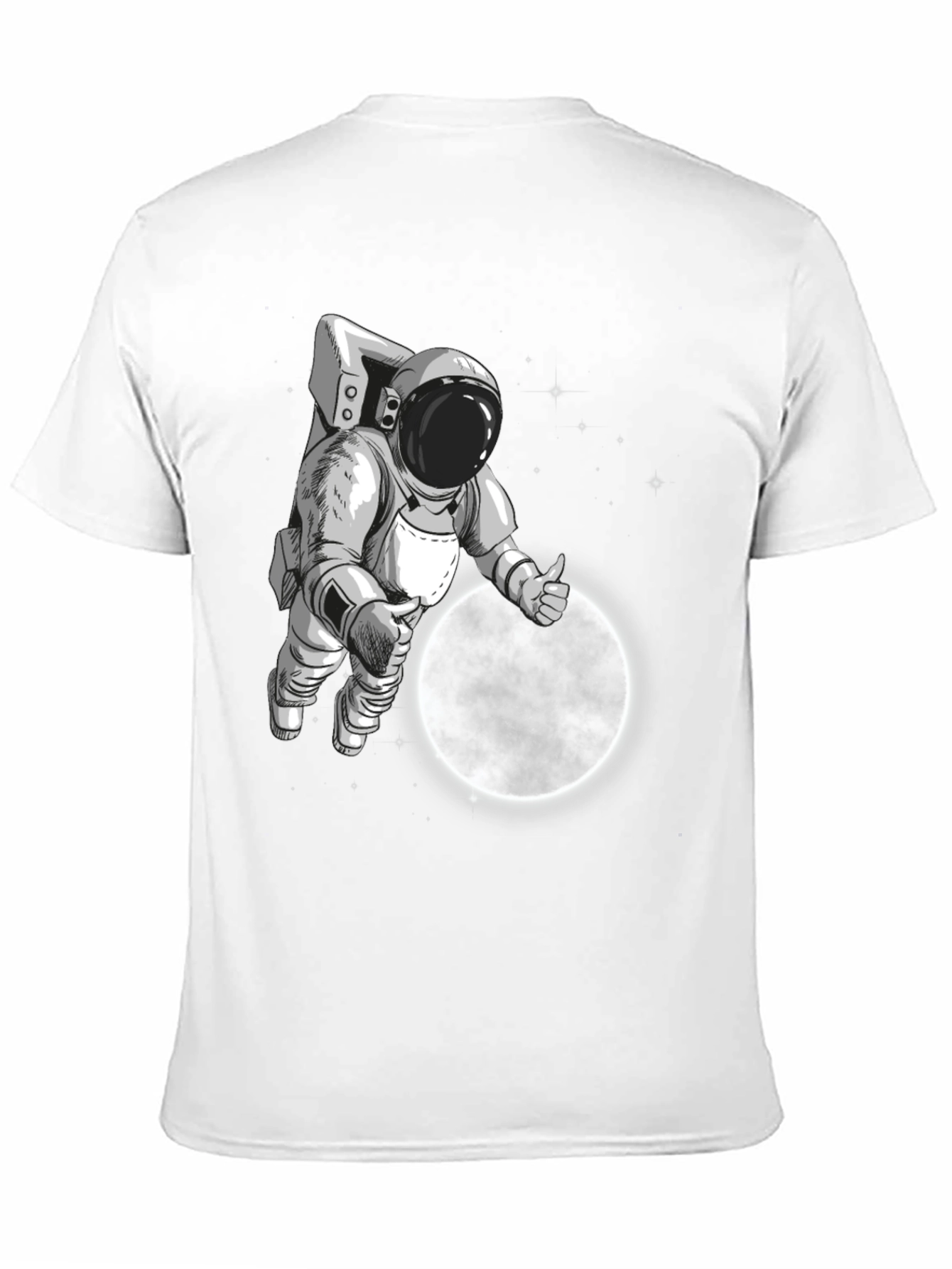 Astronaut Moon Landing Graphic T-Shirt