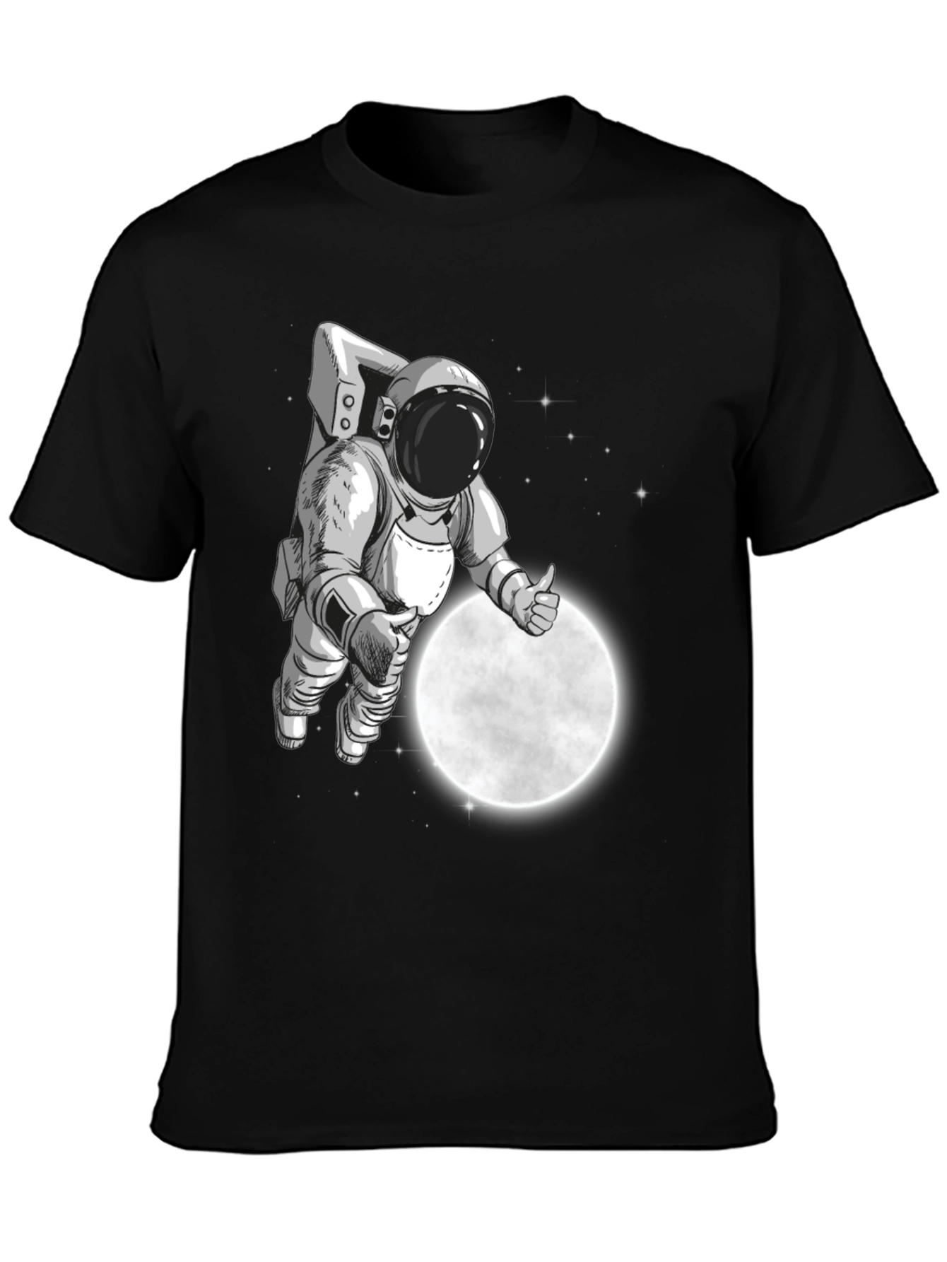 Astronaut Moon Landing Graphic T-Shirt