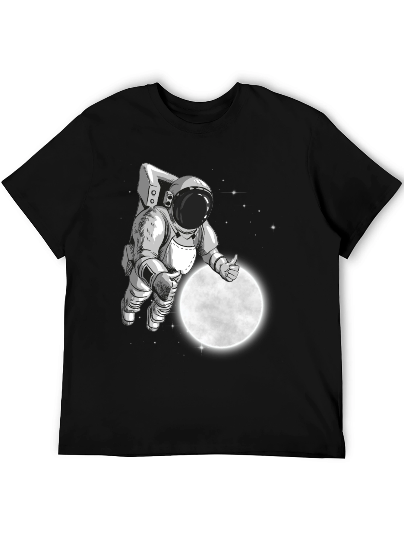 Astronaut Moon Landing Graphic T-Shirt