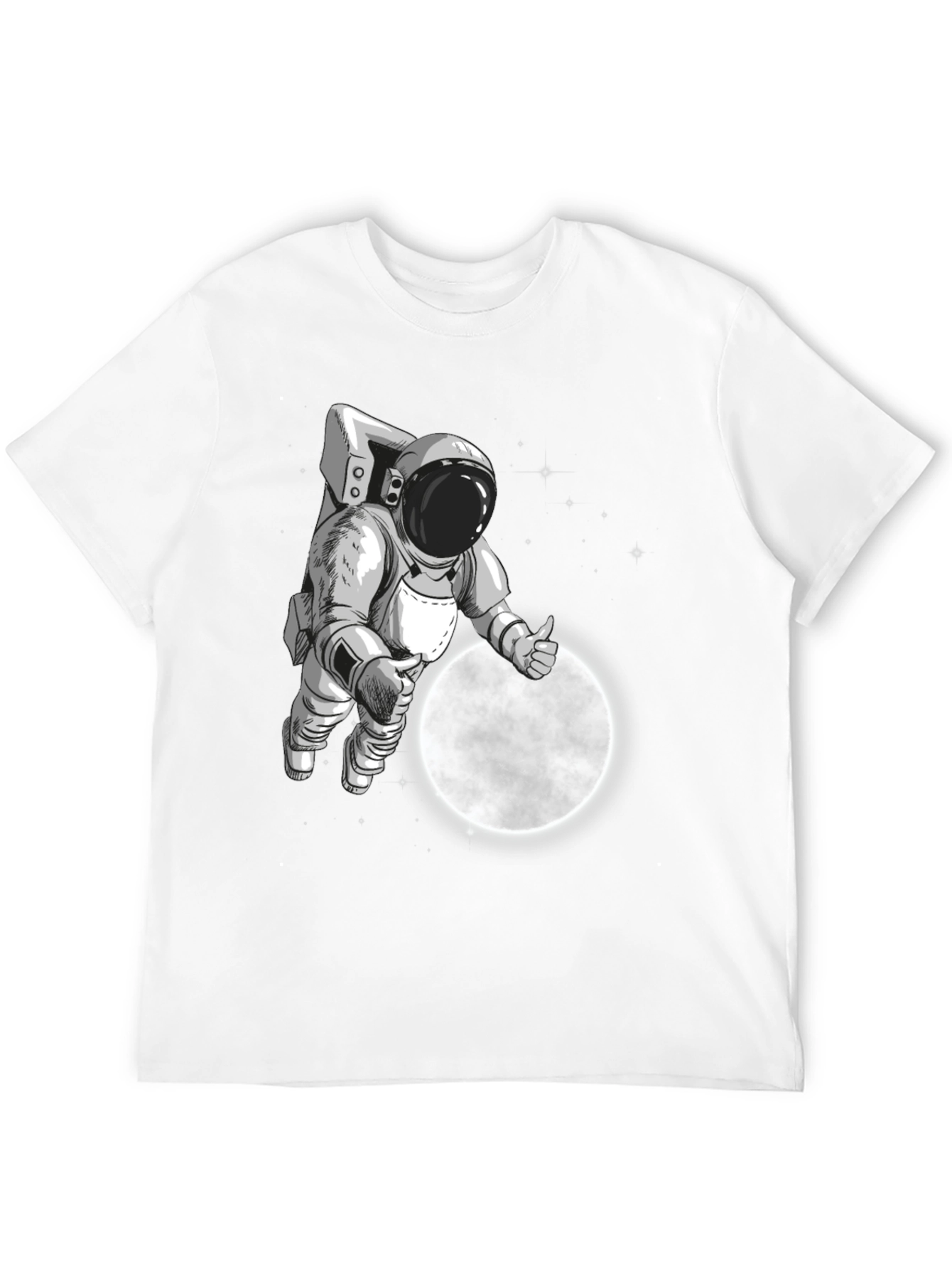 Astronaut Moon Landing Graphic T-Shirt