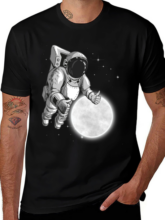 Astronaut Moon Landing Graphic T-Shirt