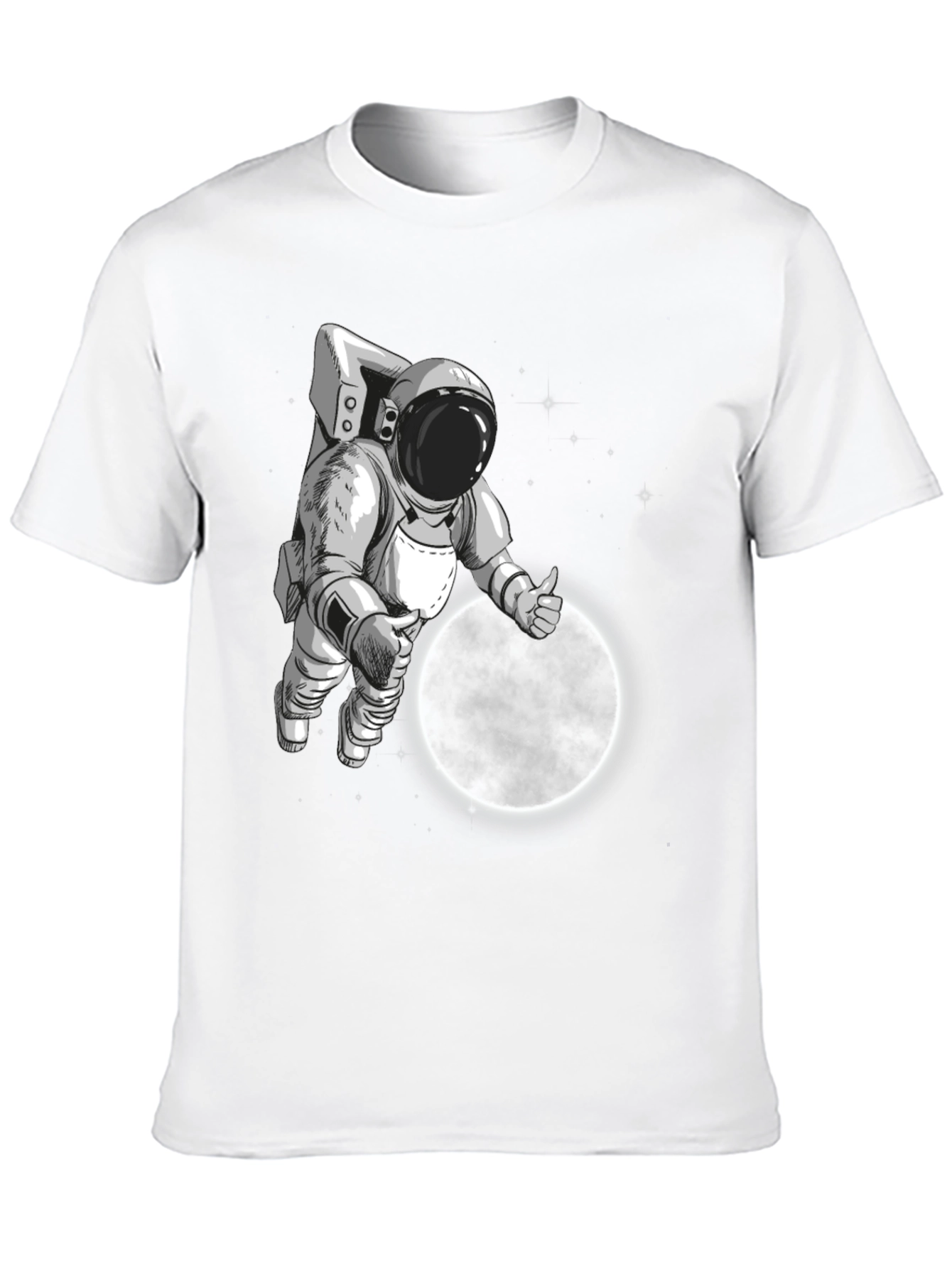 Astronaut Moon Landing Graphic T-Shirt