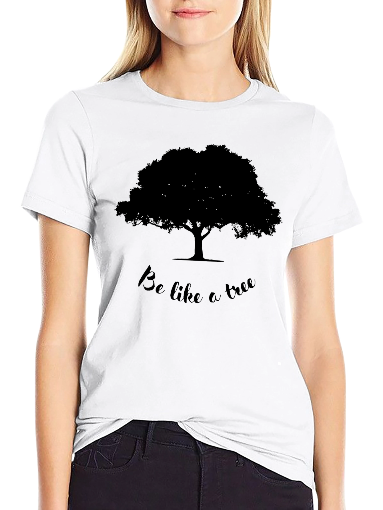 Be Like A Tree Black T-Shirt