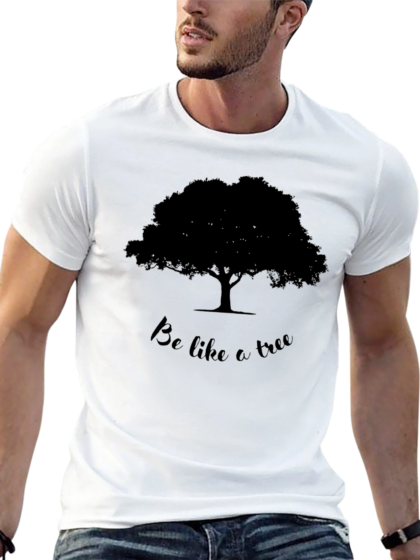 Be Like A Tree Black T-Shirt