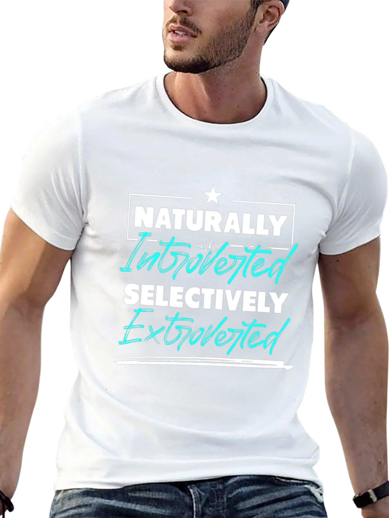 Introverted/Extroverted Graphic Tee - Black