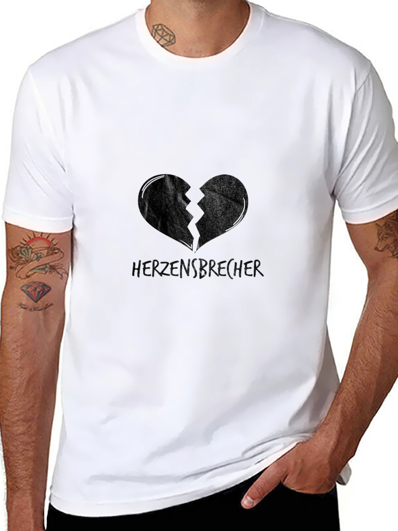 Heartbreaker Graphic Tee - Mens Black T-Shirt