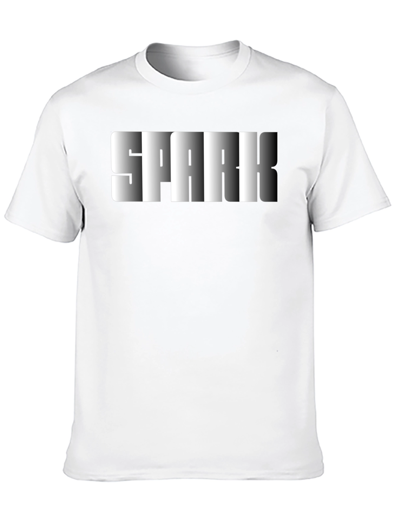 Spark Graphic Print Black T-Shirt for Men