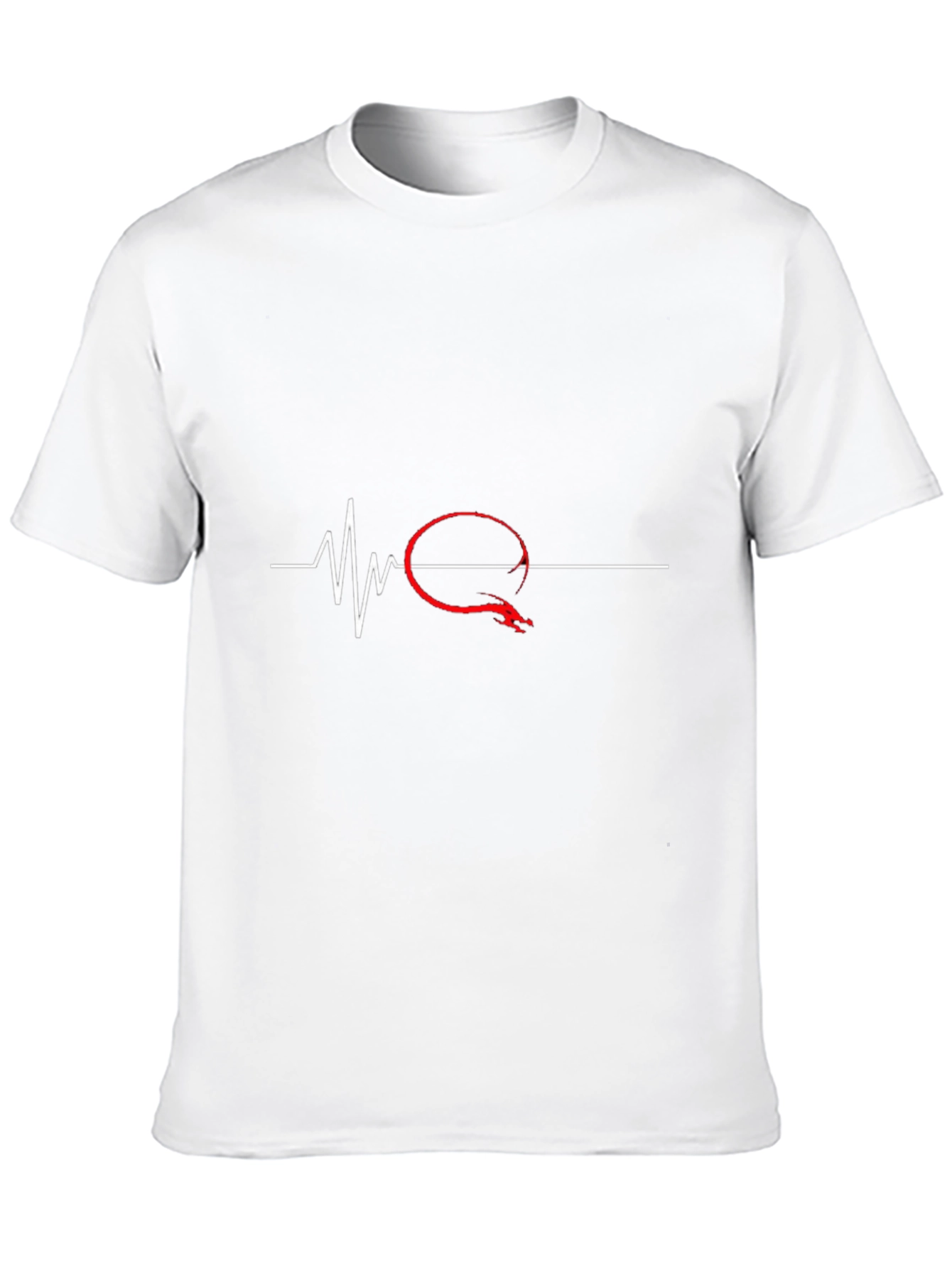 Dragon Heartbeat Graphic Tee - Black