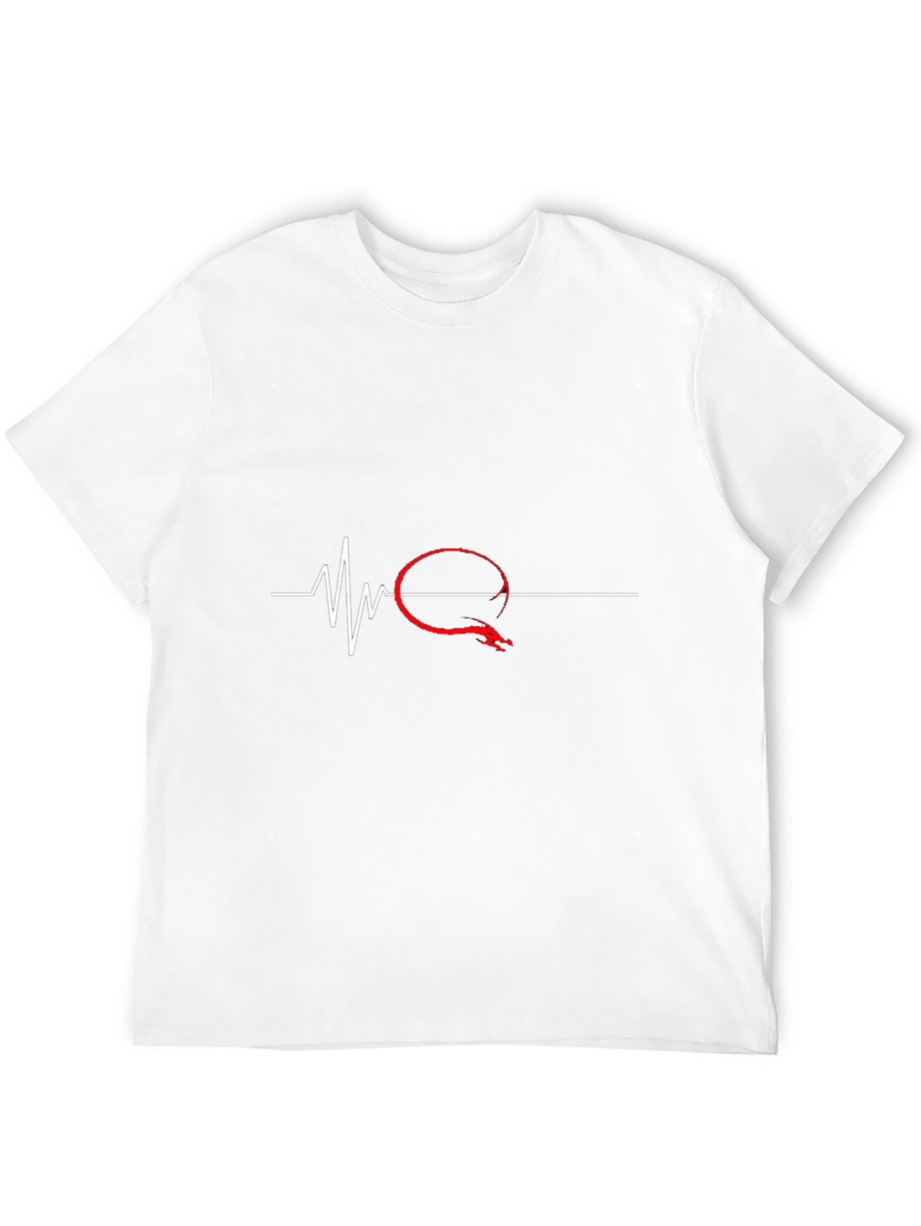 Dragon Heartbeat Graphic Tee - Black