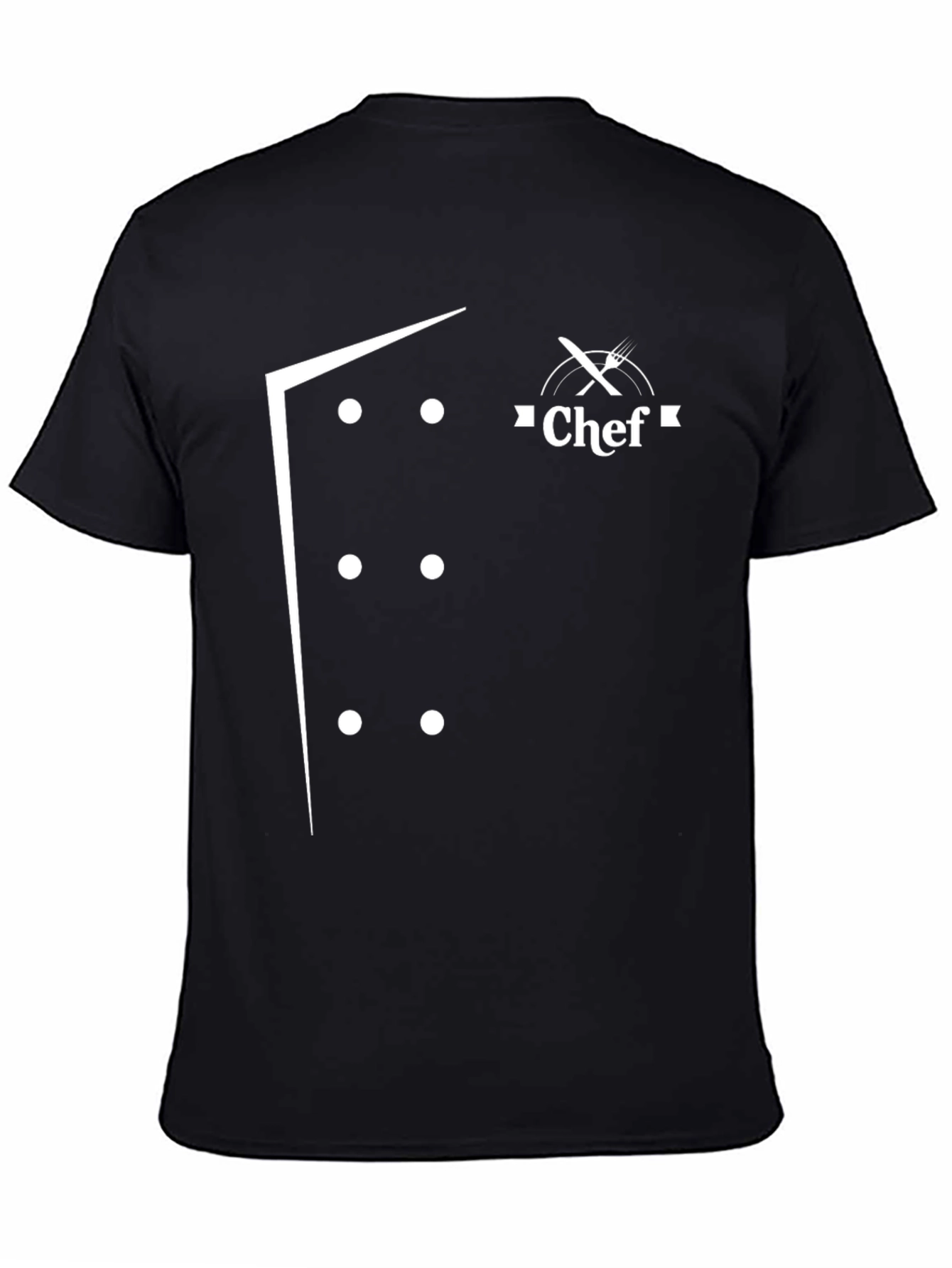 Chef Coat Design T-Shirt - Culinary Style Tee