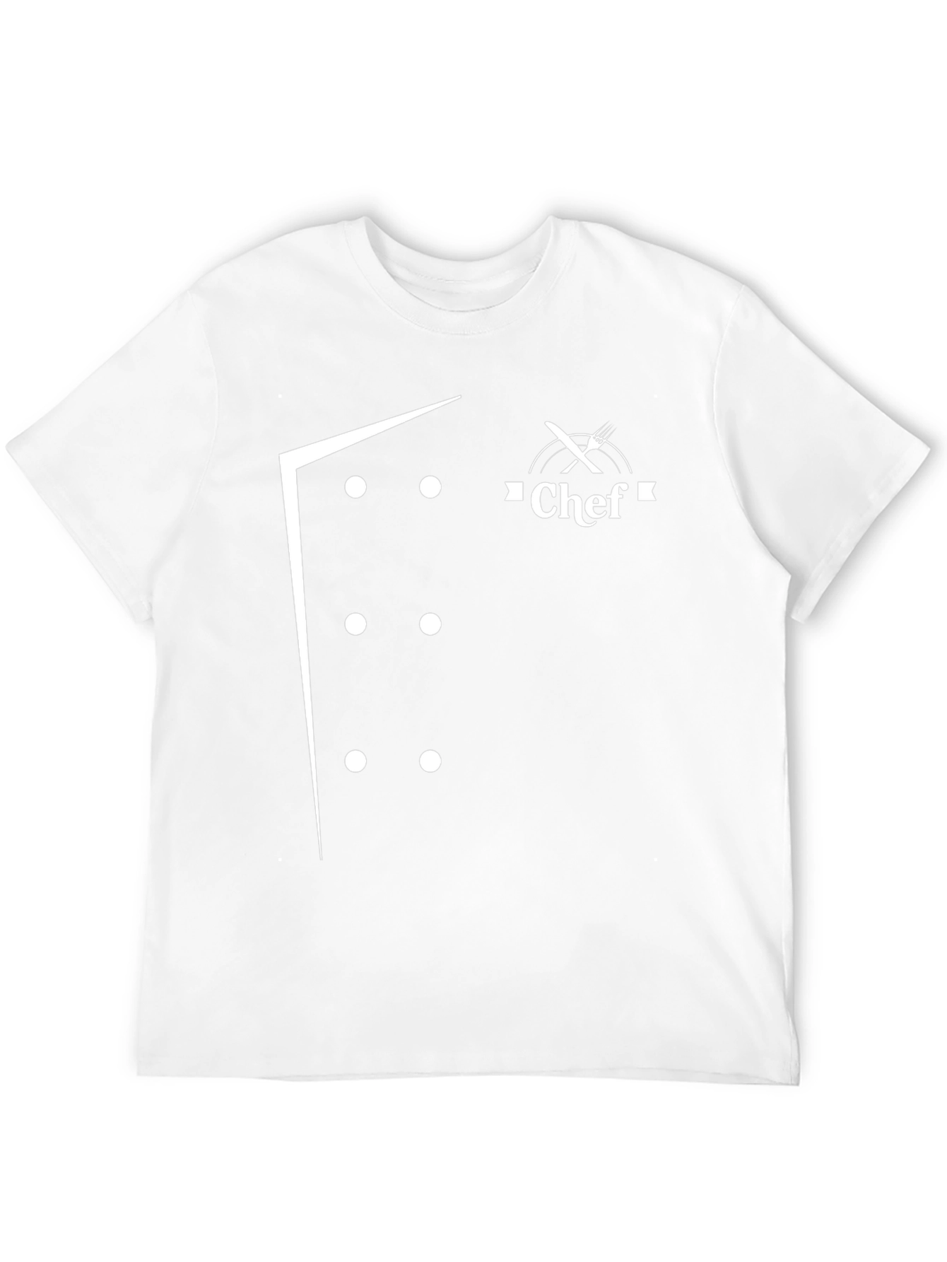 Chef Coat Design T-Shirt - Culinary Style Tee