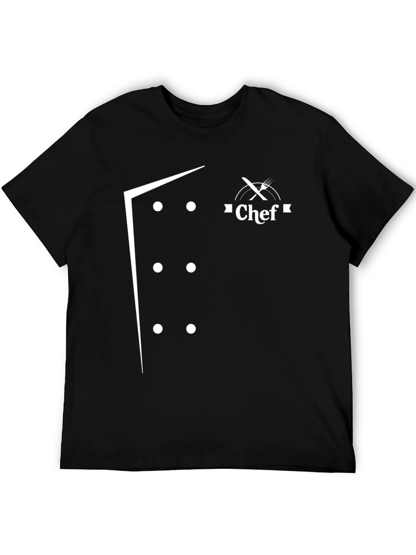 Chef Coat Design T-Shirt - Culinary Style Tee
